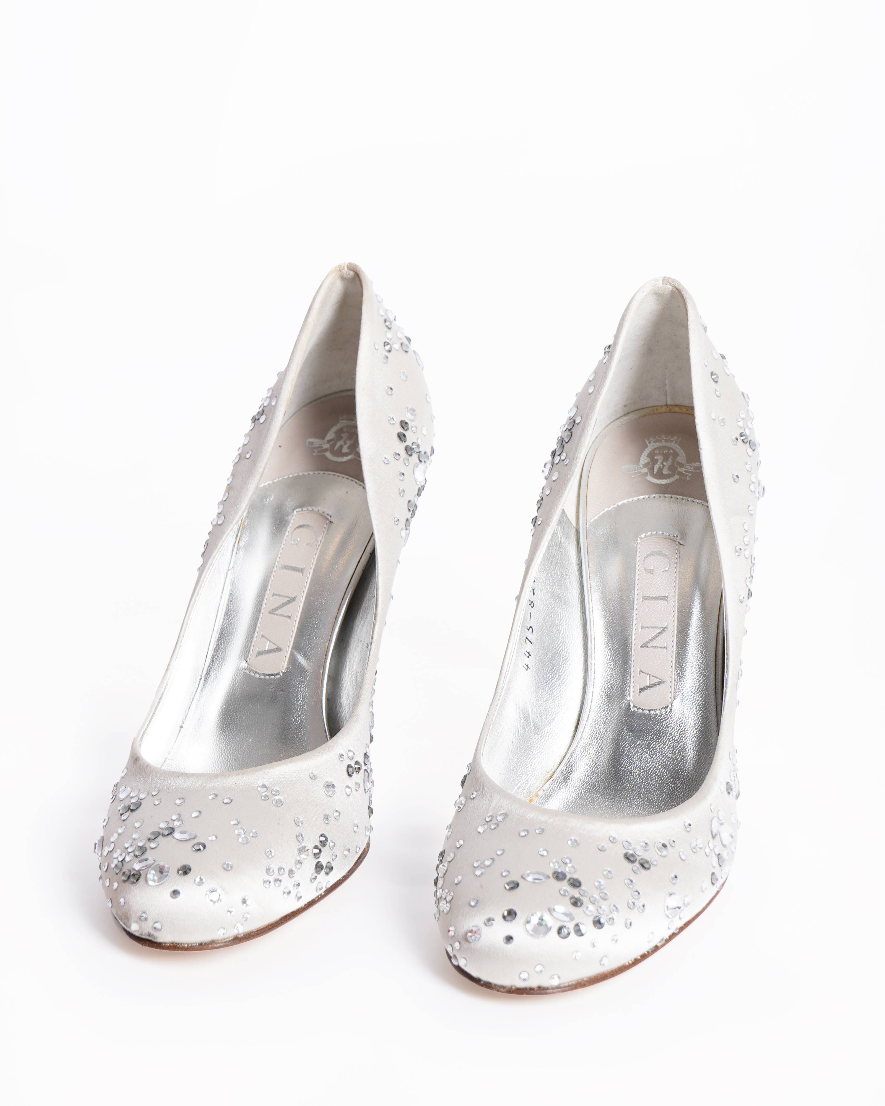 Gina audrey crystal embellished pumps