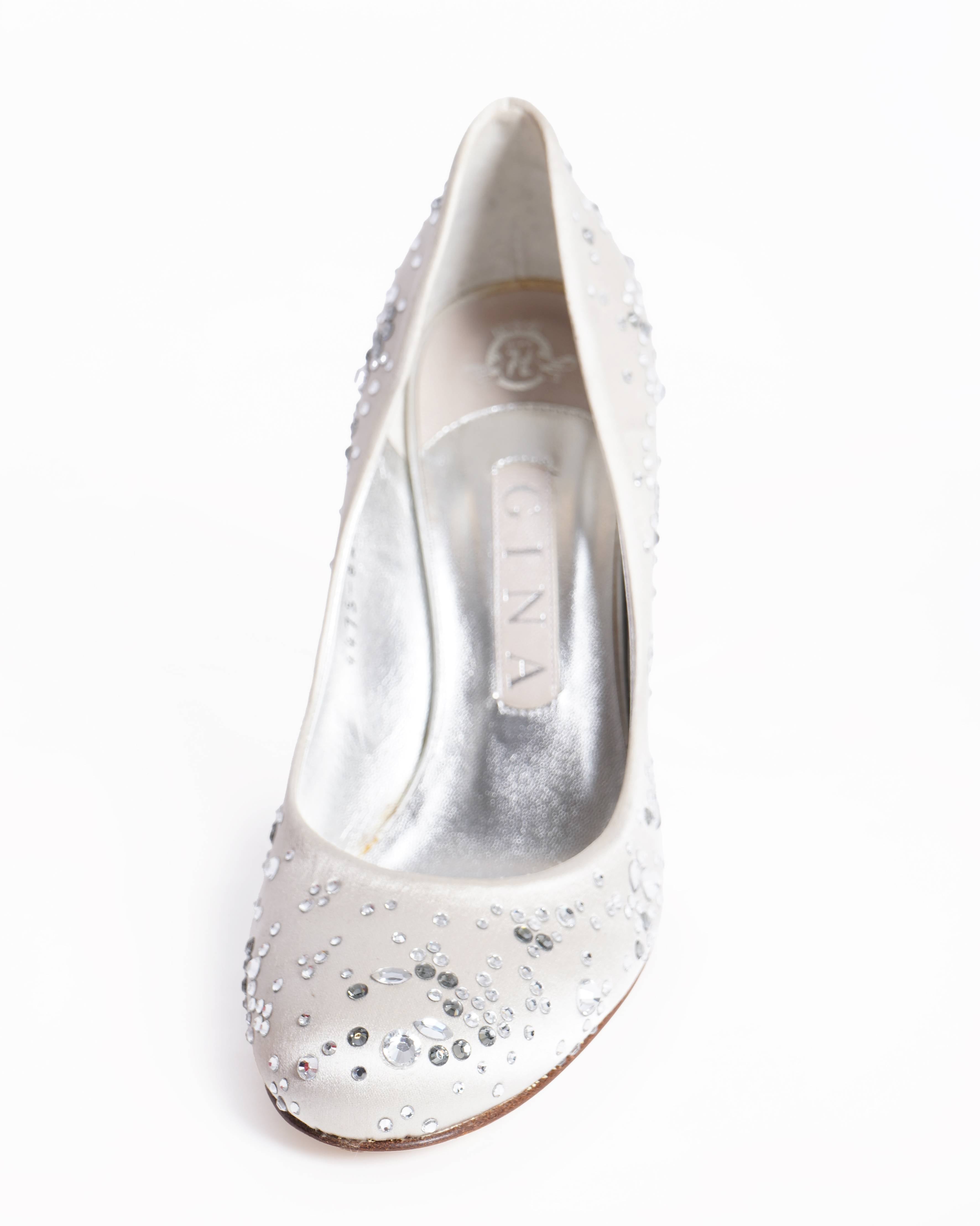 Gina audrey crystal embellished pumps