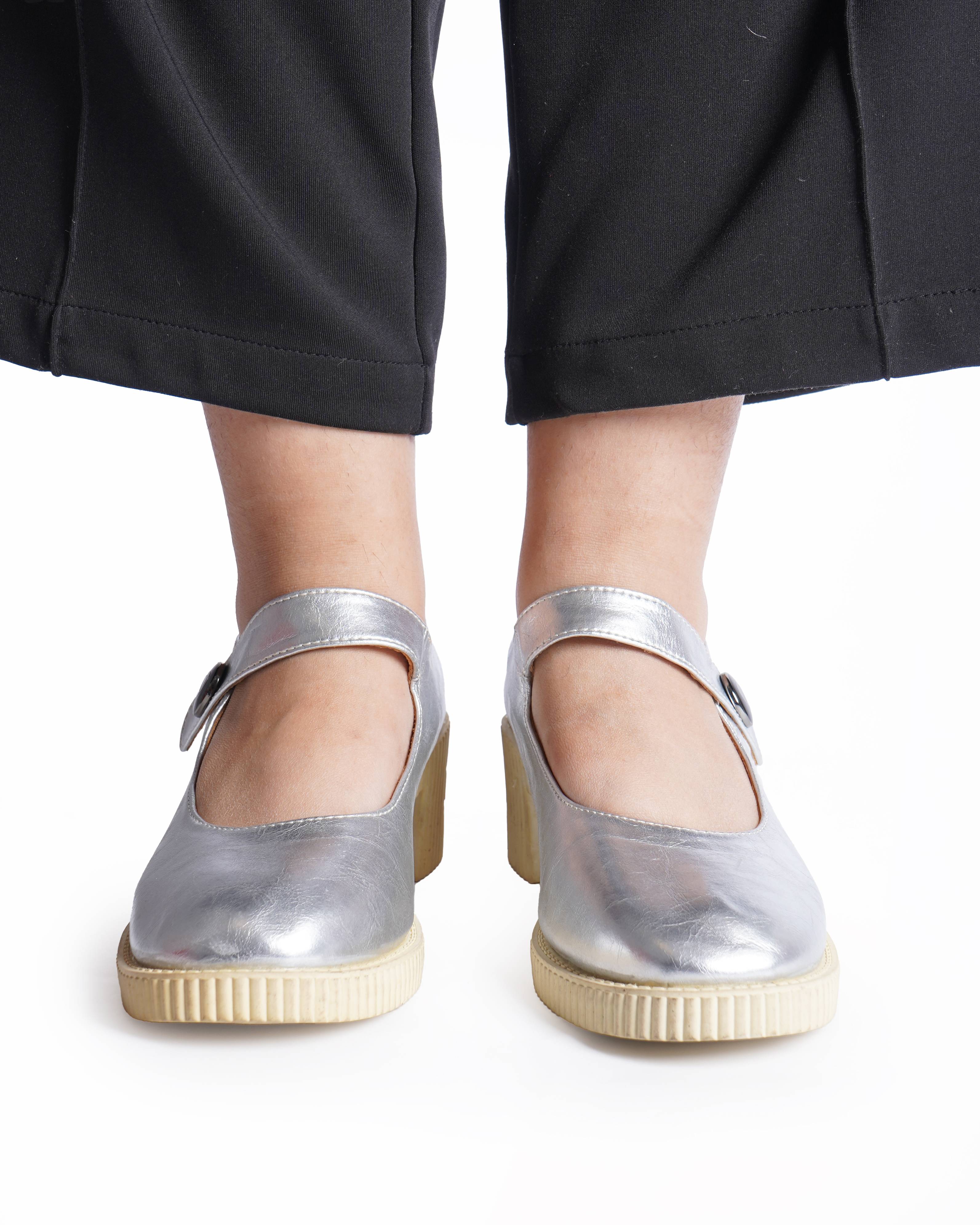 Christian dior metallic mary jane