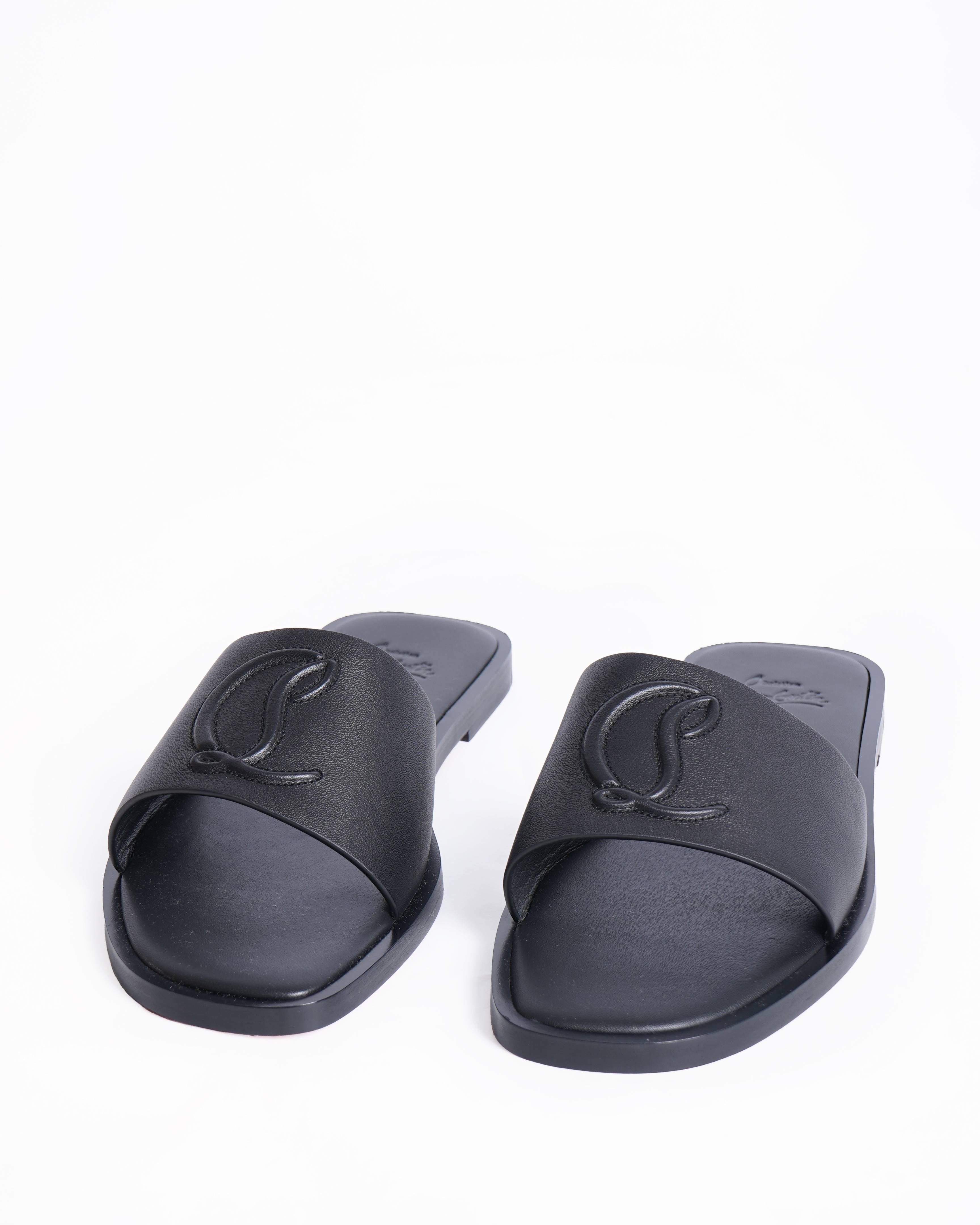 New Christian Louboutin Flats In Black