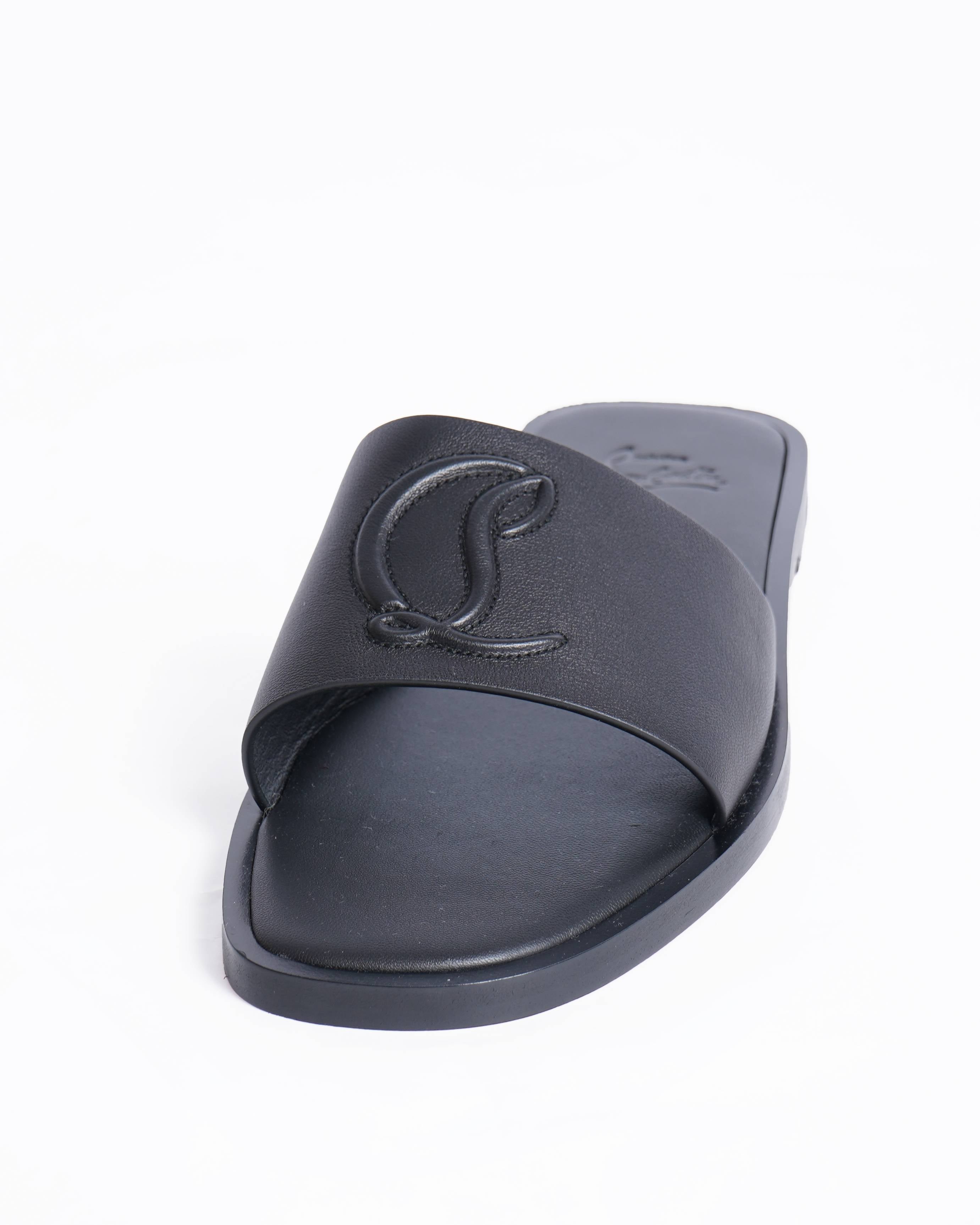 New Christian Louboutin Flats In Black