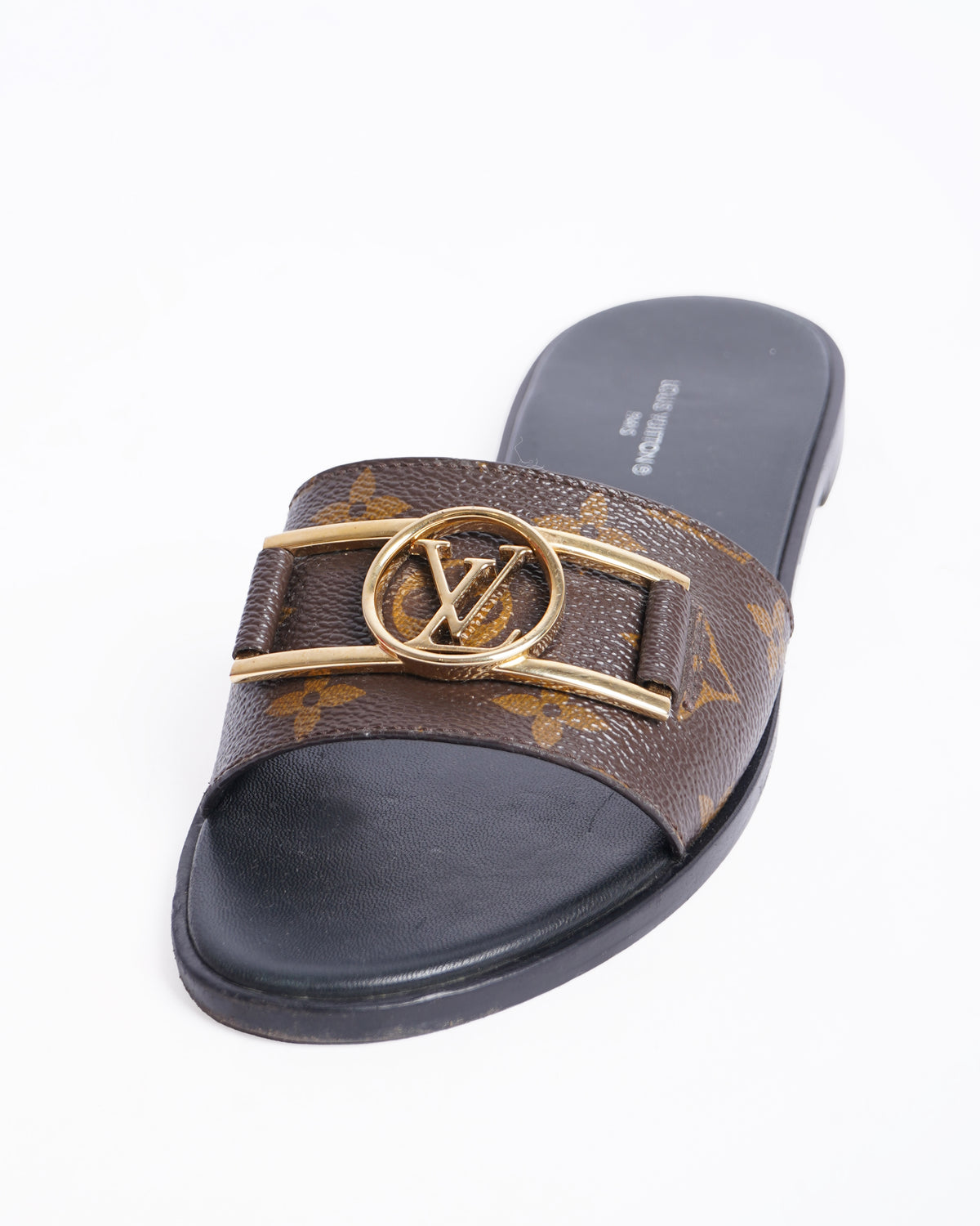 Louis Vuitton Flat in Black & Dark Brown