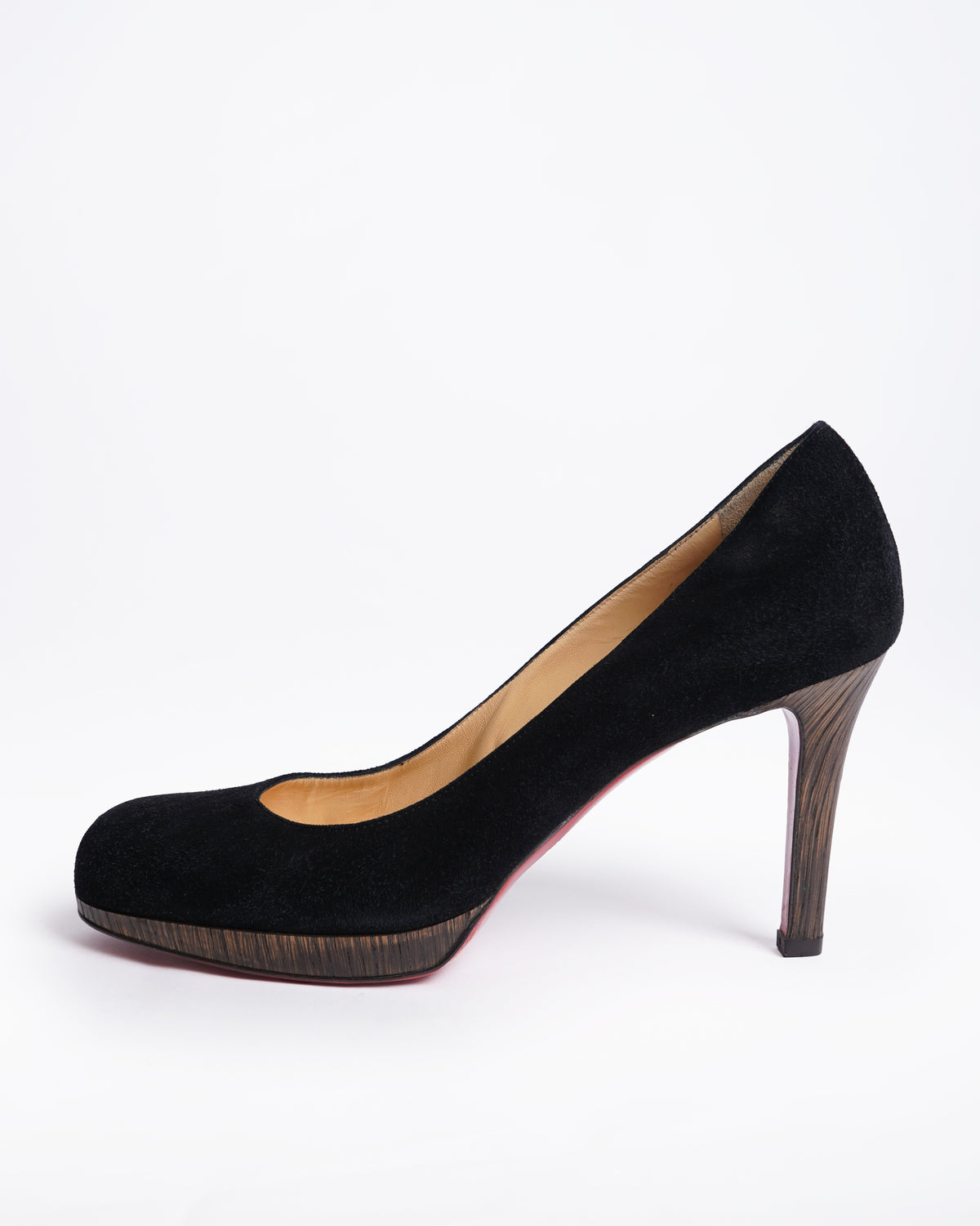 Christian Louboutin Suede Pumps In Black