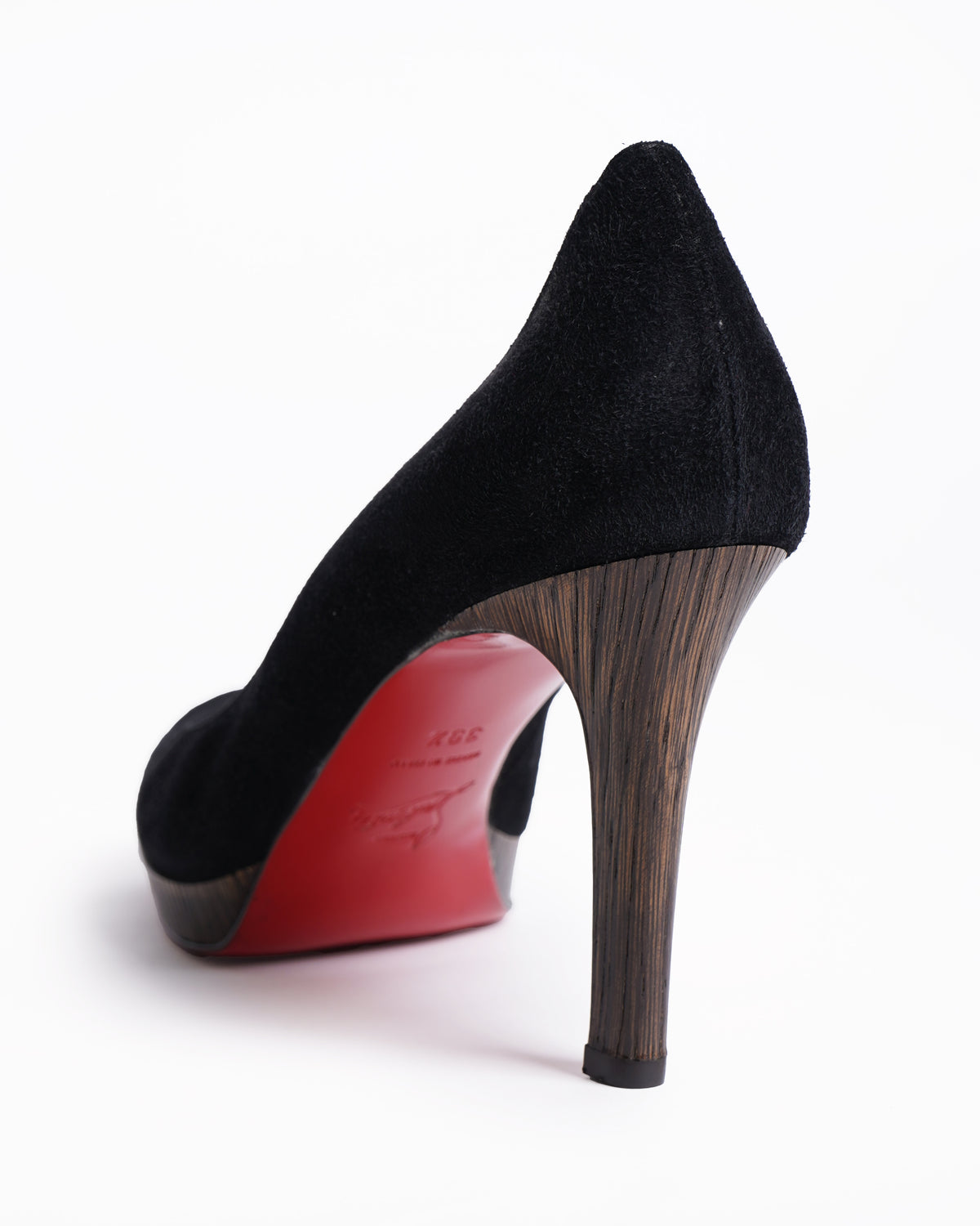 Christian Louboutin Suede Pumps In Black