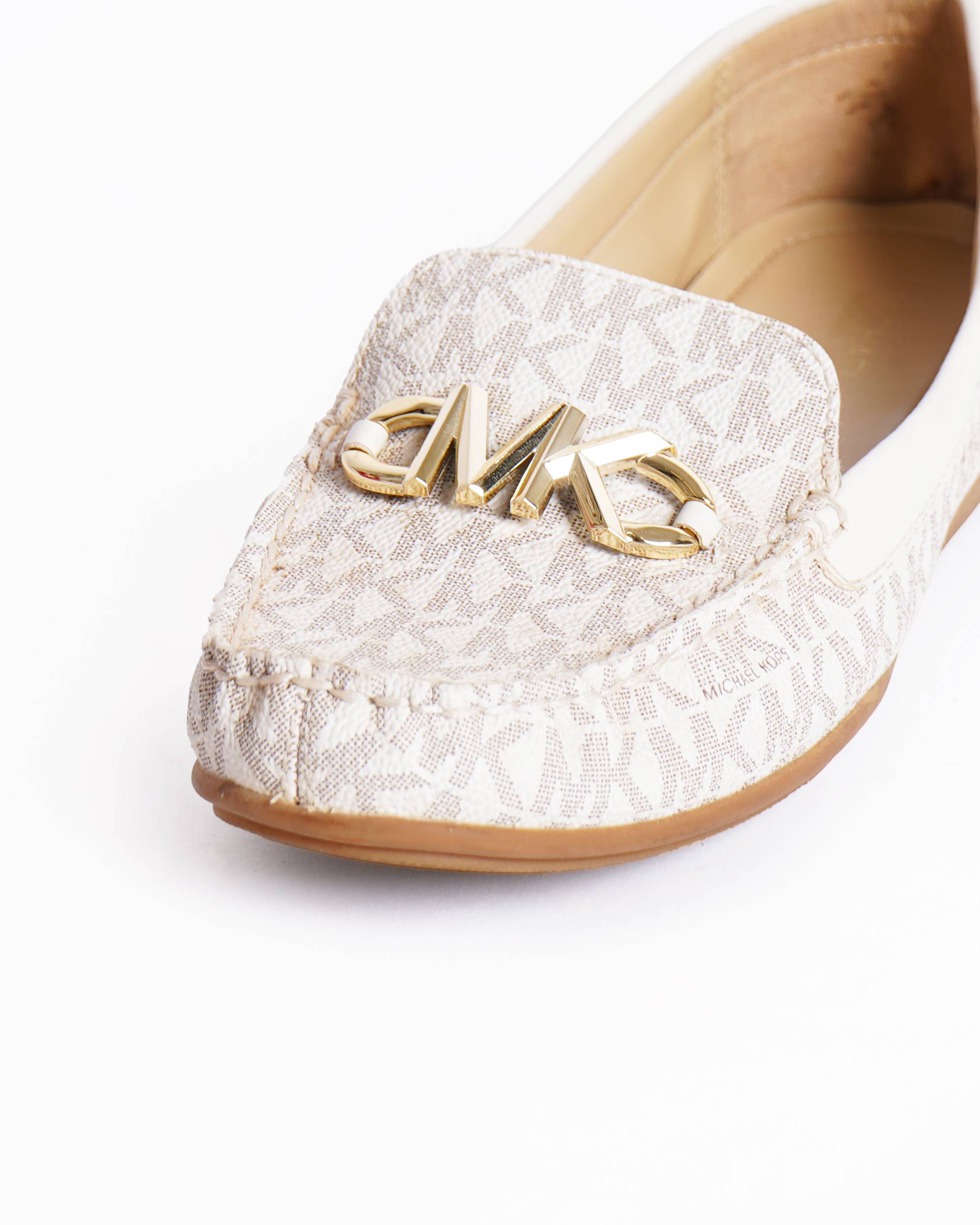 Michael kors vanilla reed signature logo loafers