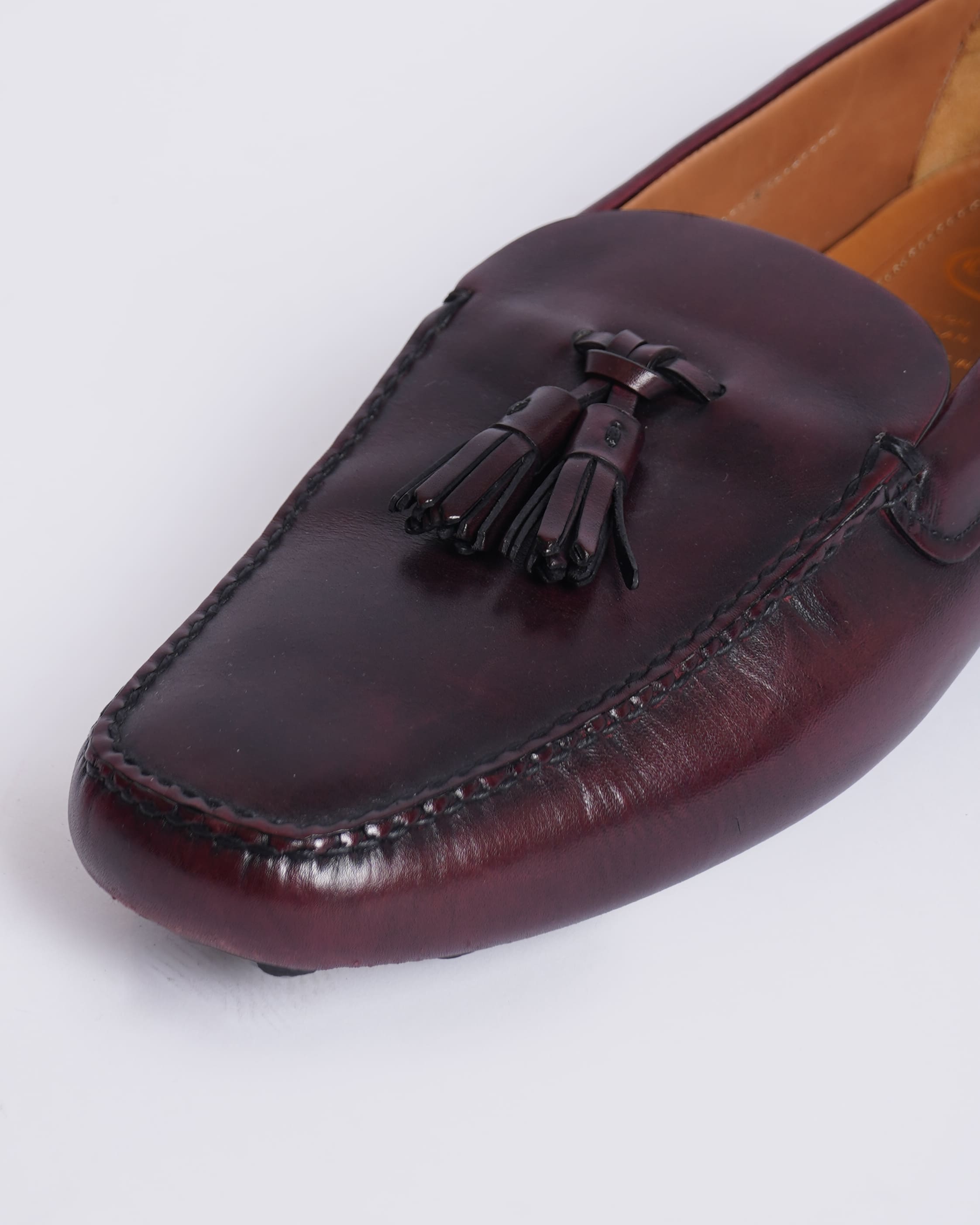 Church’s Men’s Burgundy Leather Tassel Loafers