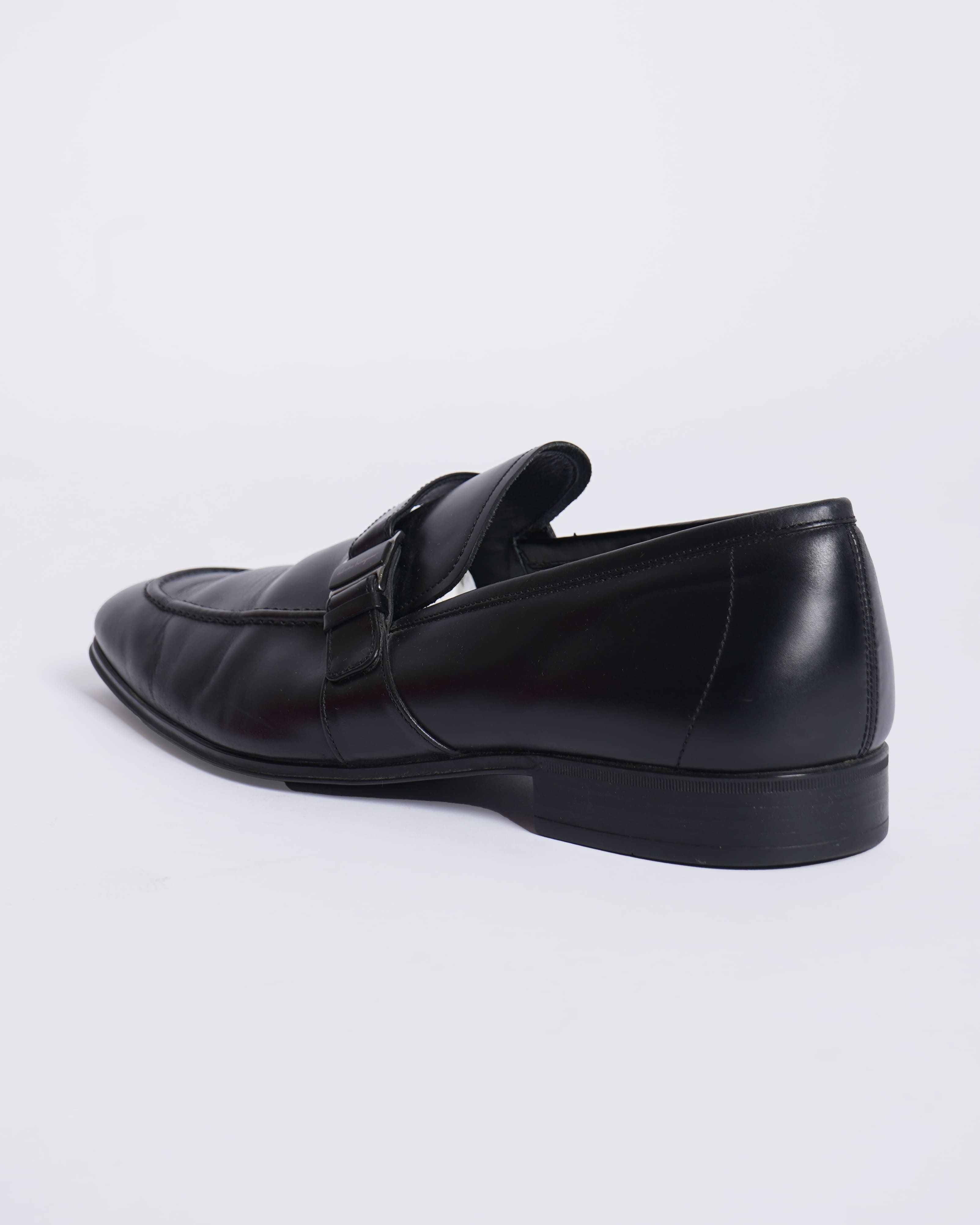Salvatore Ferragamo Men’s Loafers in classic black leather