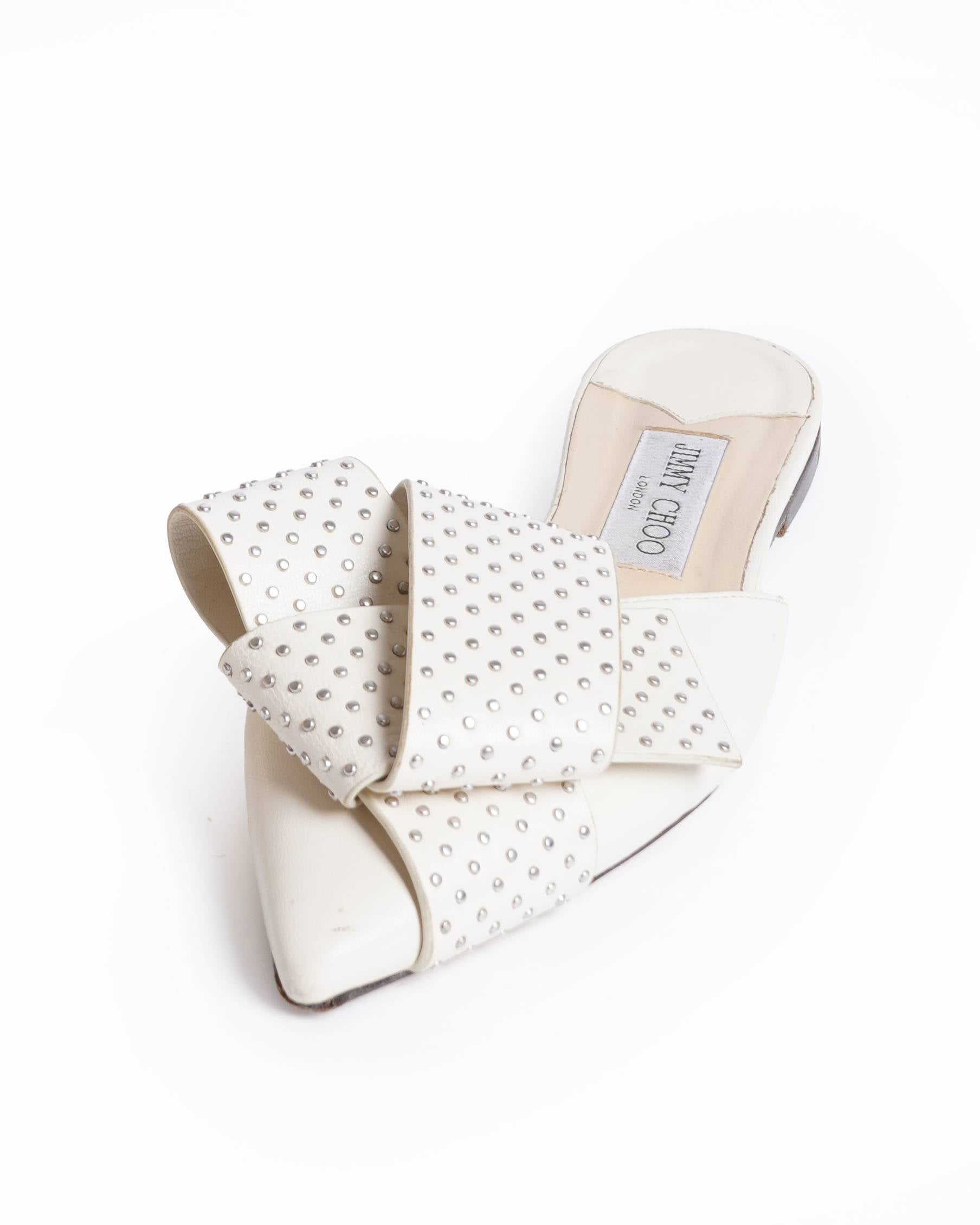 Jimmy choo samantha studded leather mules