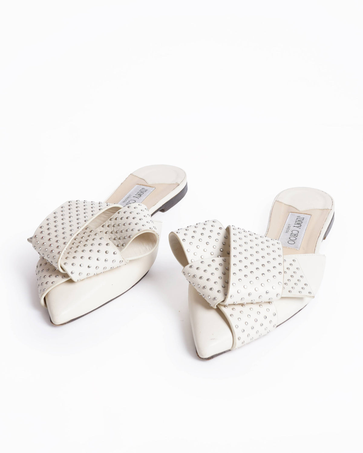 Jimmy choo samantha studded leather mules