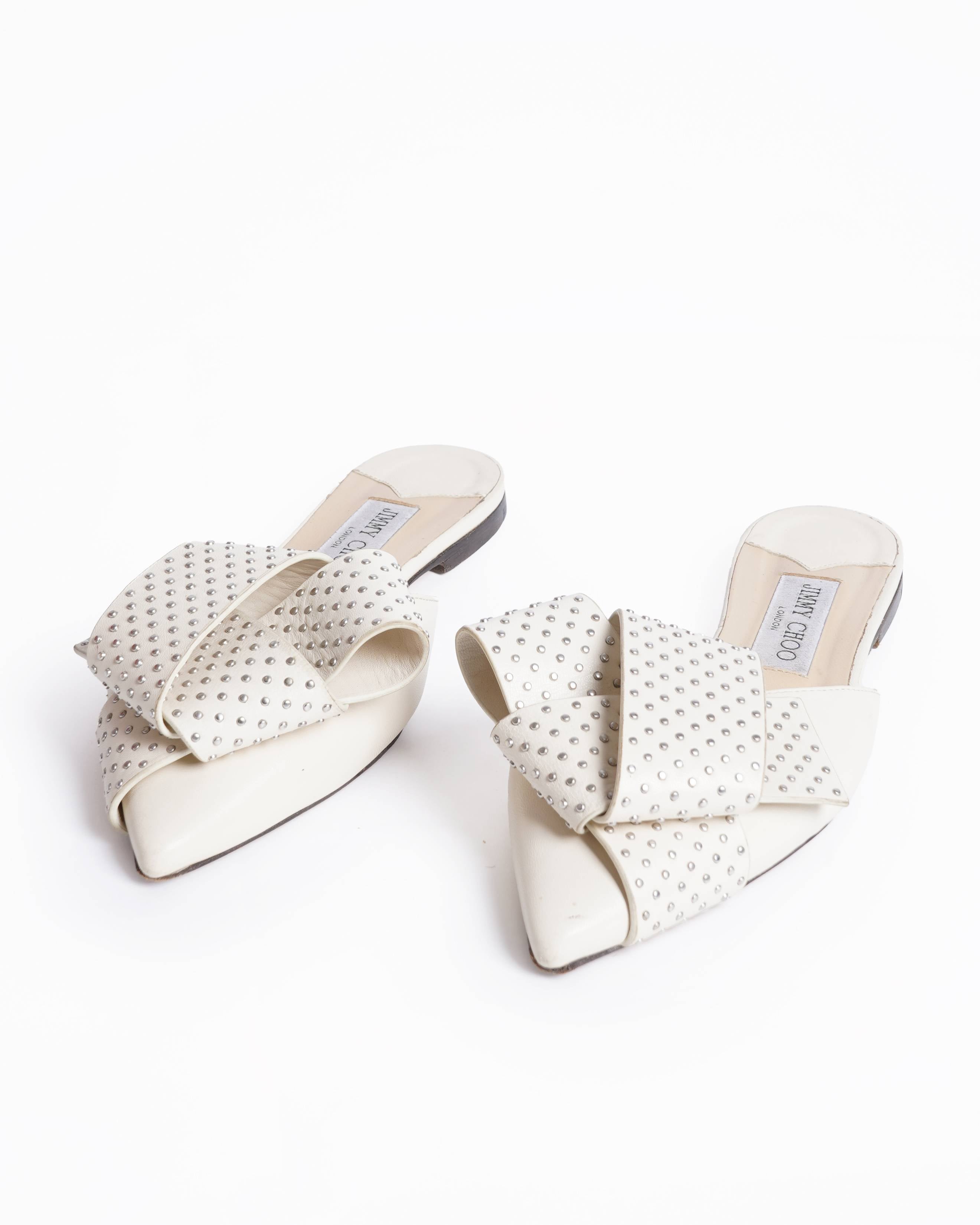 Jimmy choo samantha studded leather mules