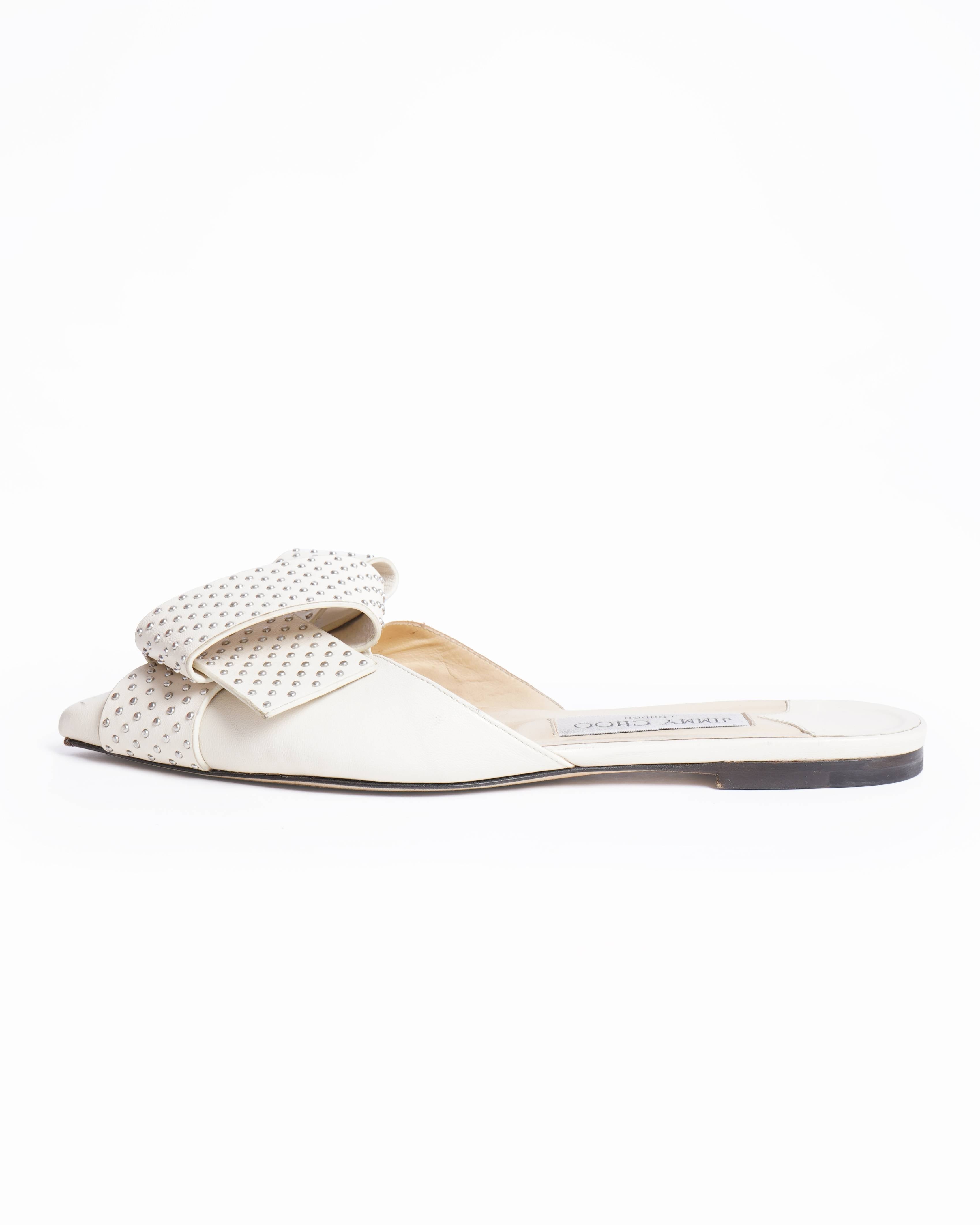 Jimmy choo samantha studded leather mules