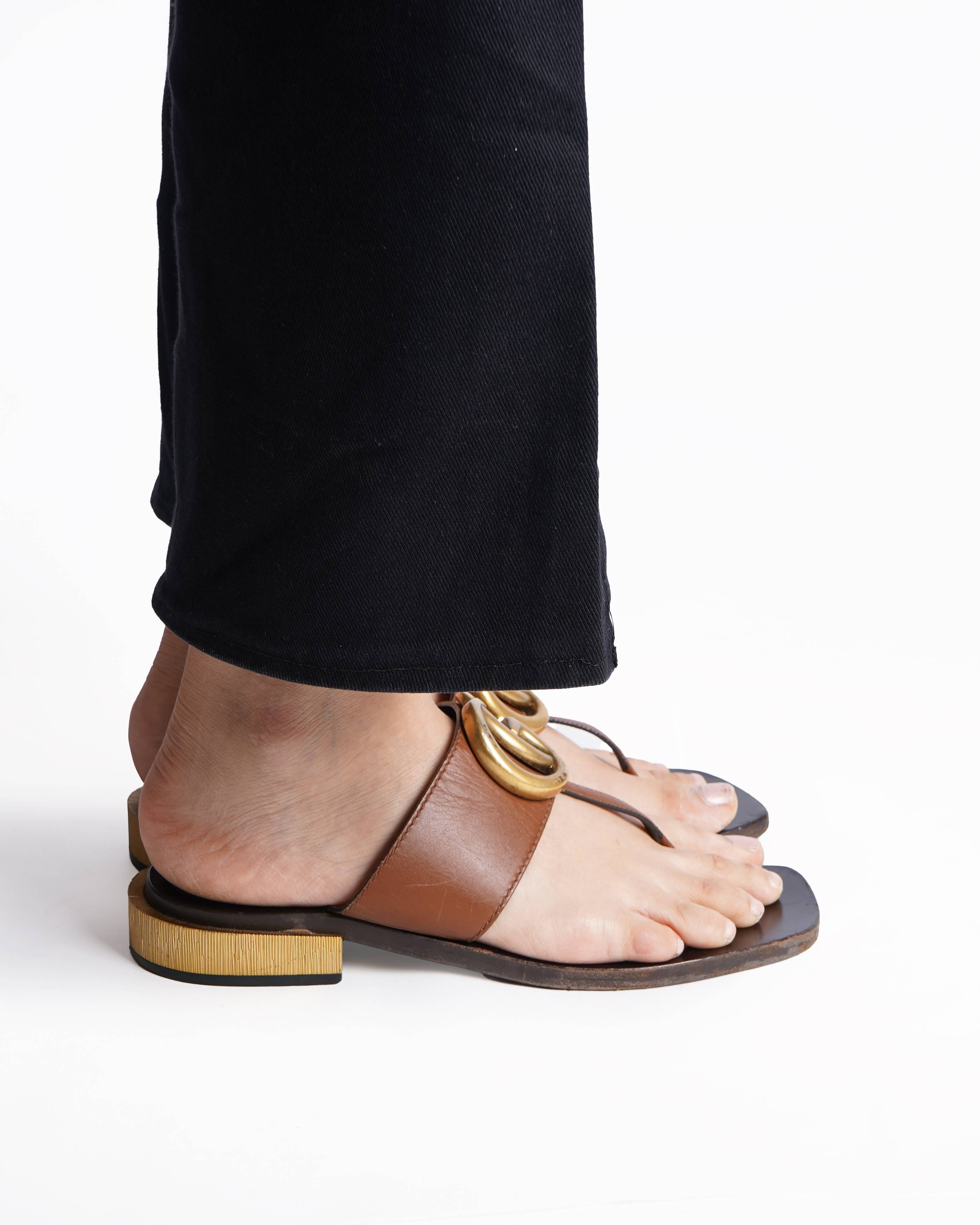 Gucci gg marmont rare almond sandals