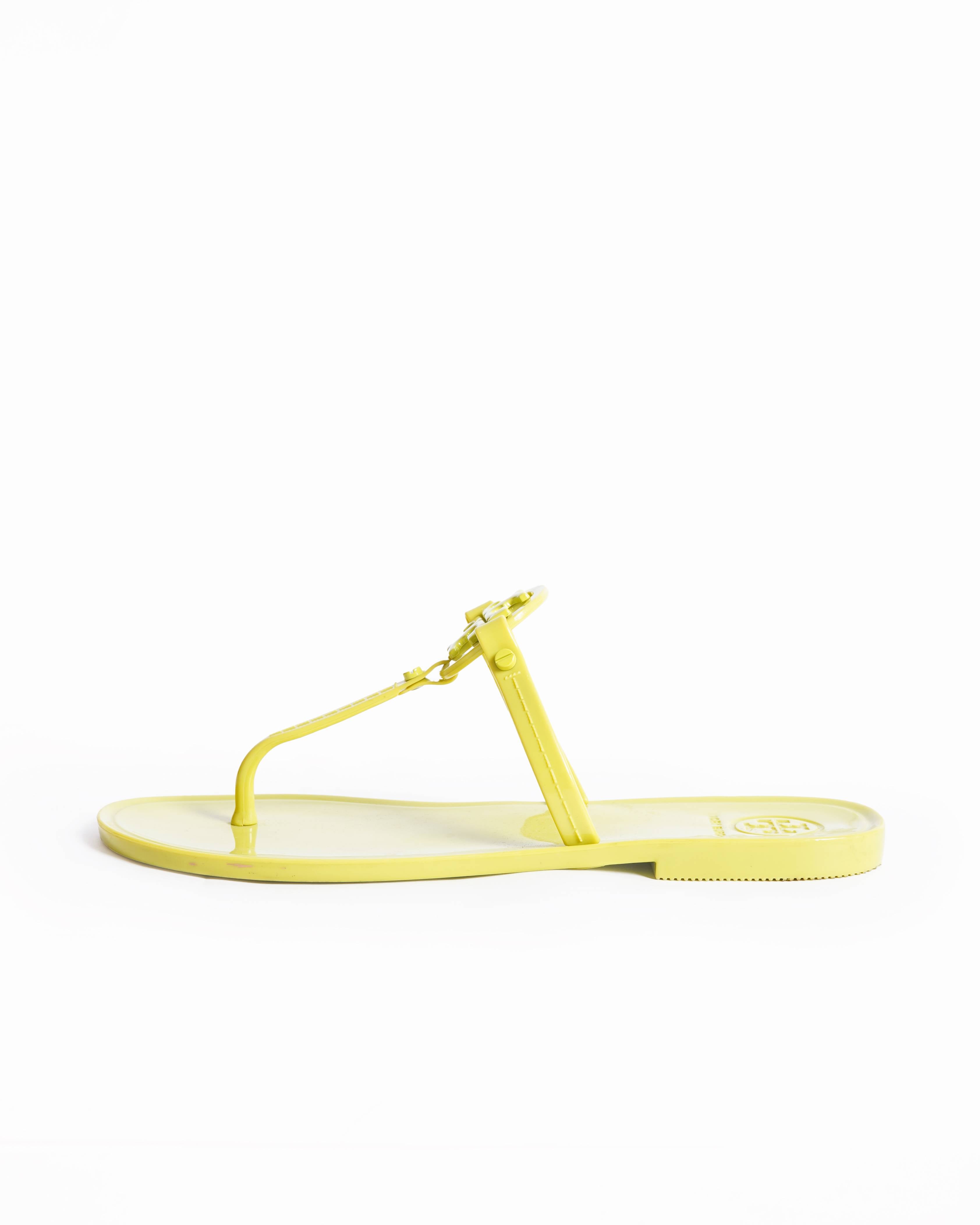 Tory burch mini miller jelly sandal in Lime Green