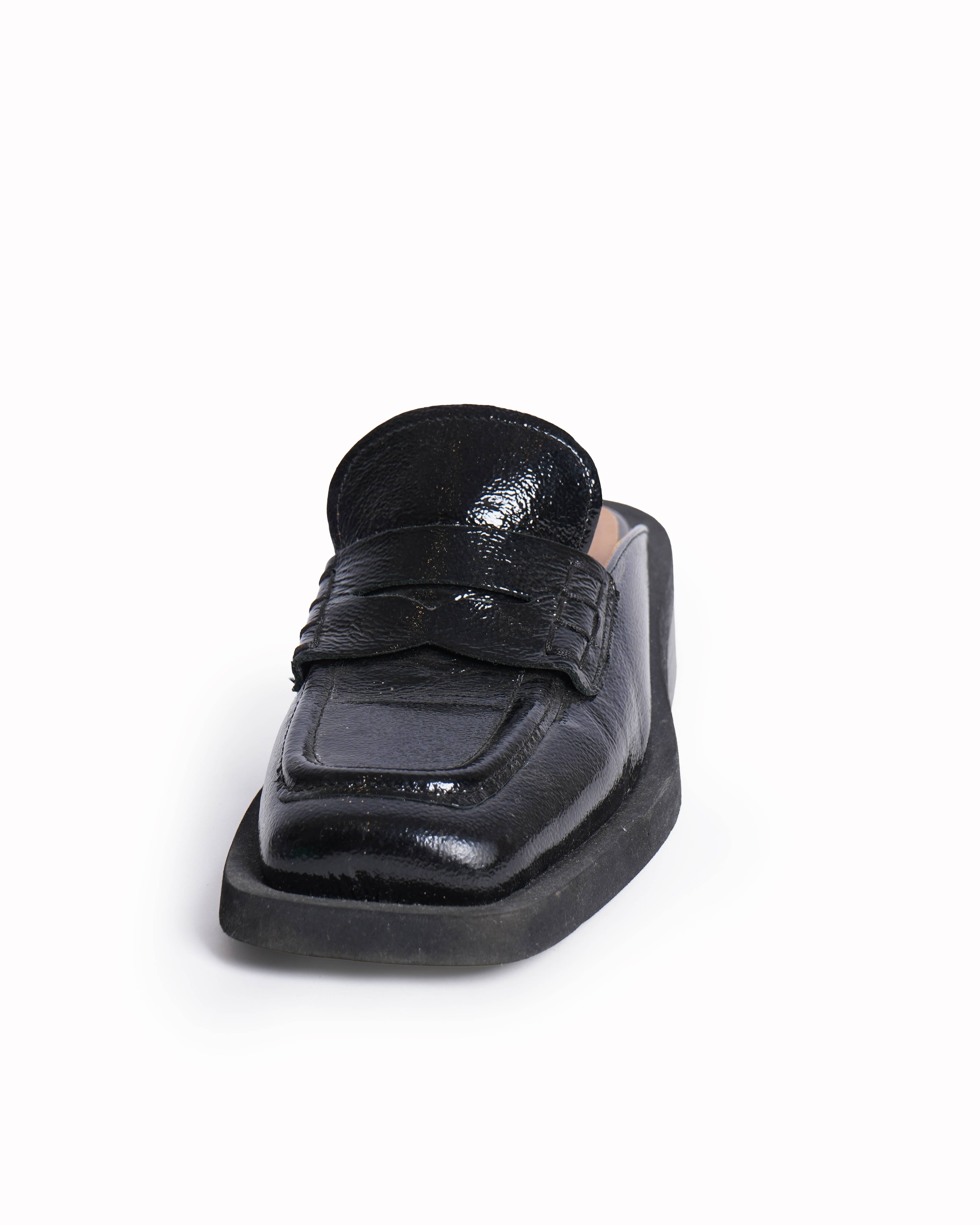 Ganni Black leather Mules