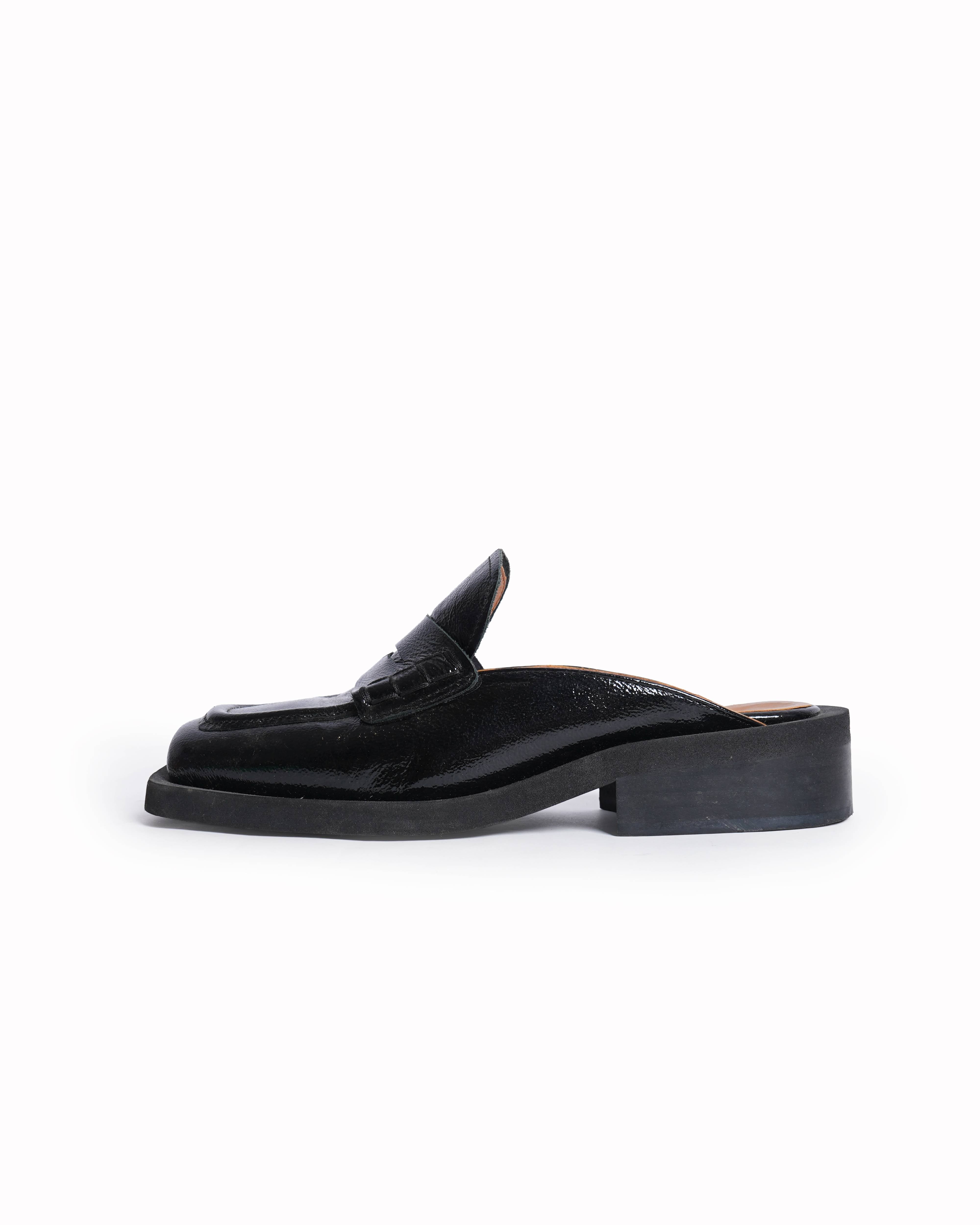 Ganni Black leather Mules