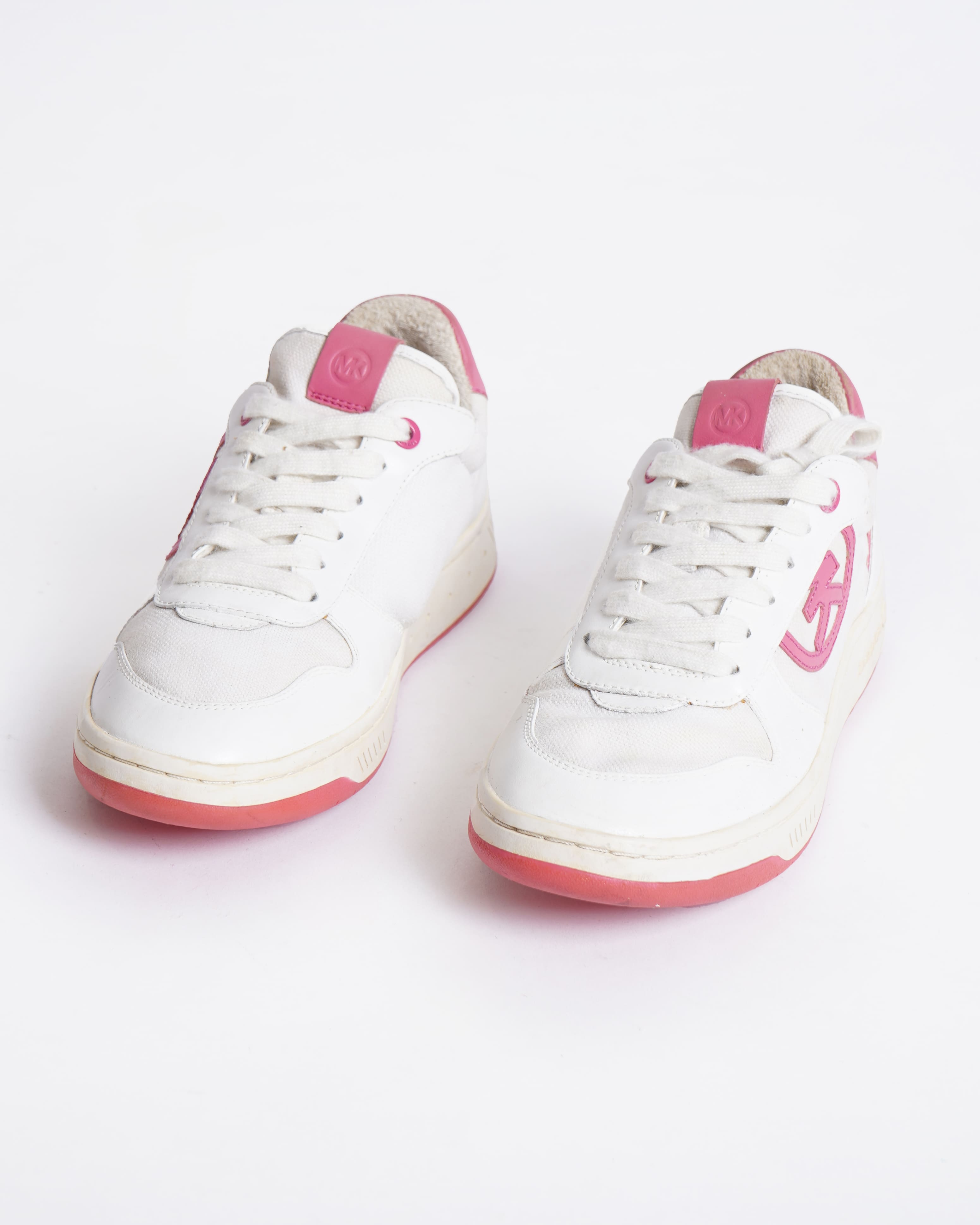 Michael kors white lace up sneakers