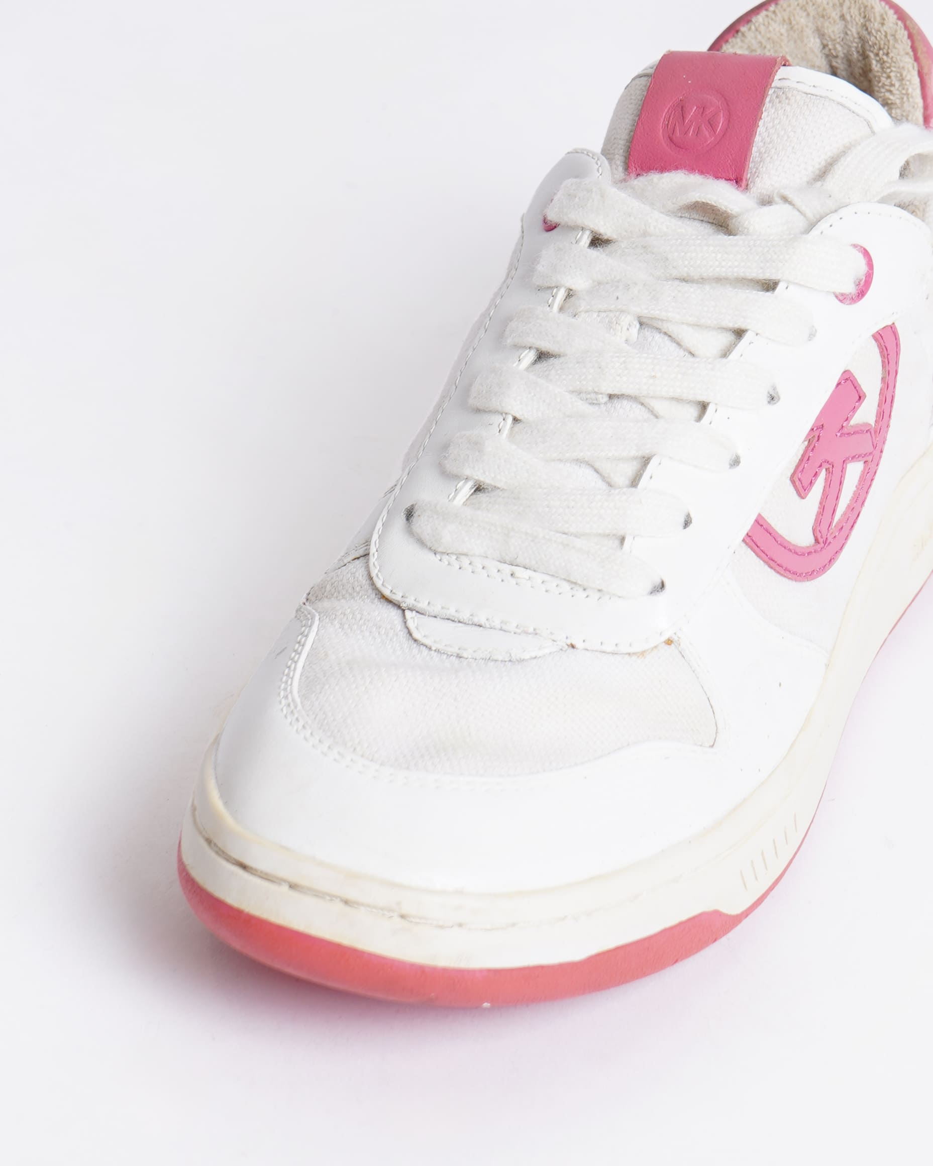 Michael kors white lace up sneakers