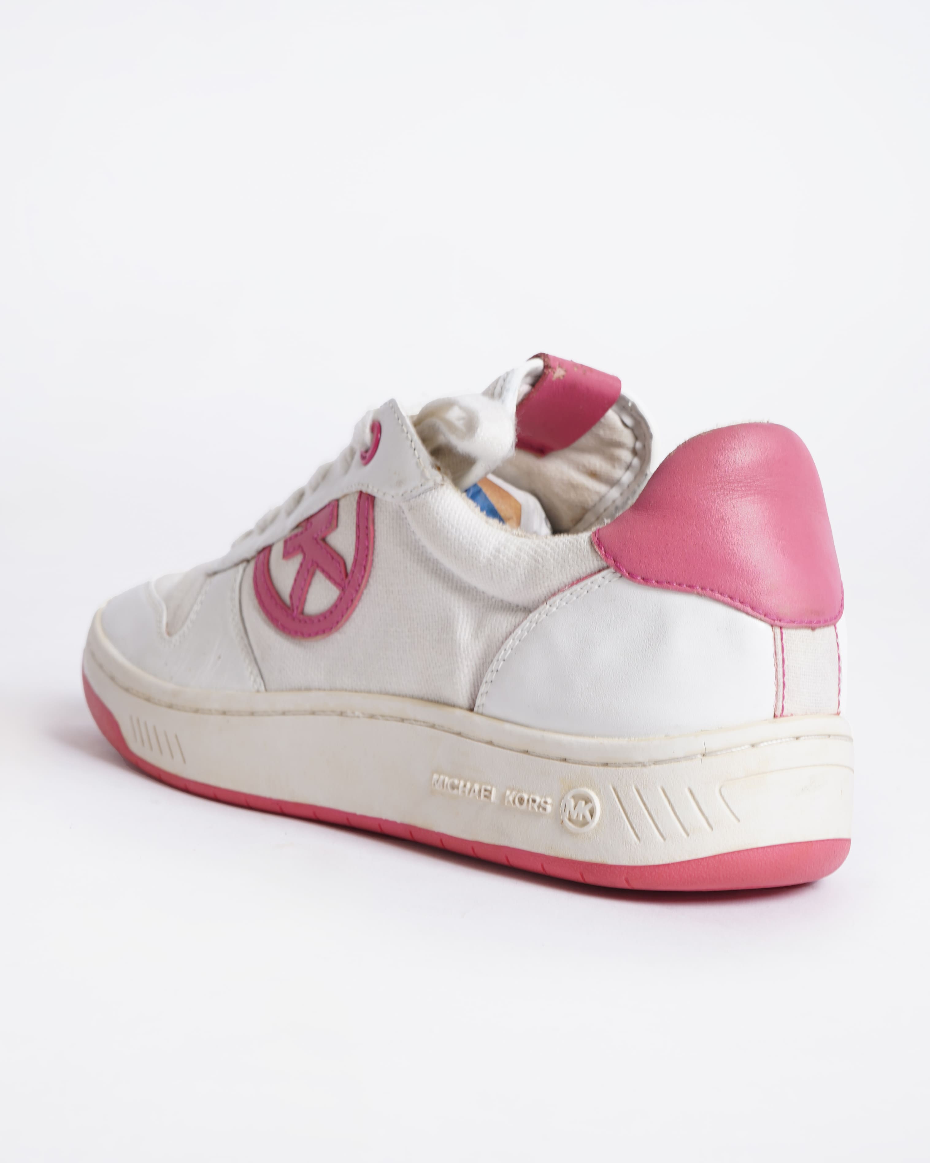 Michael kors white lace up sneakers