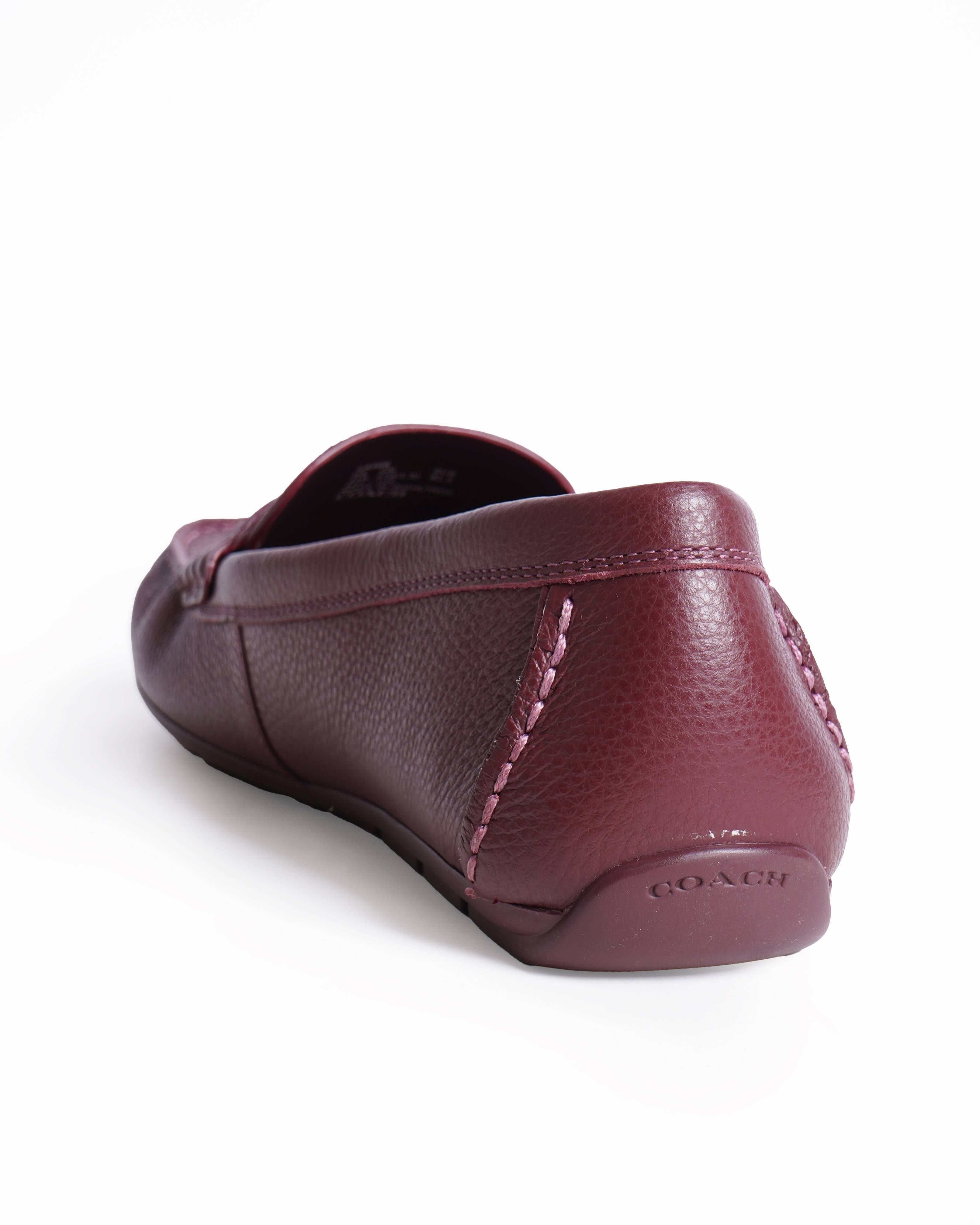 New Coach loafers in Burgundy