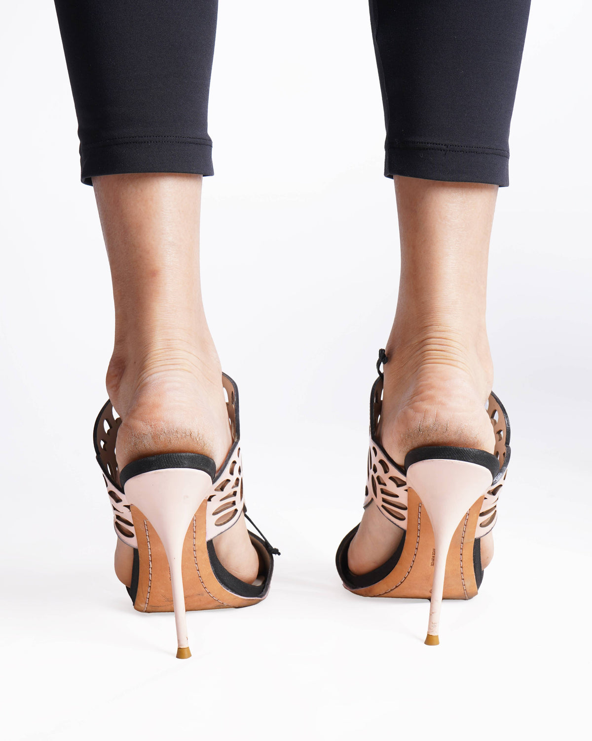 Sophia webster kimimi lace up pink heels