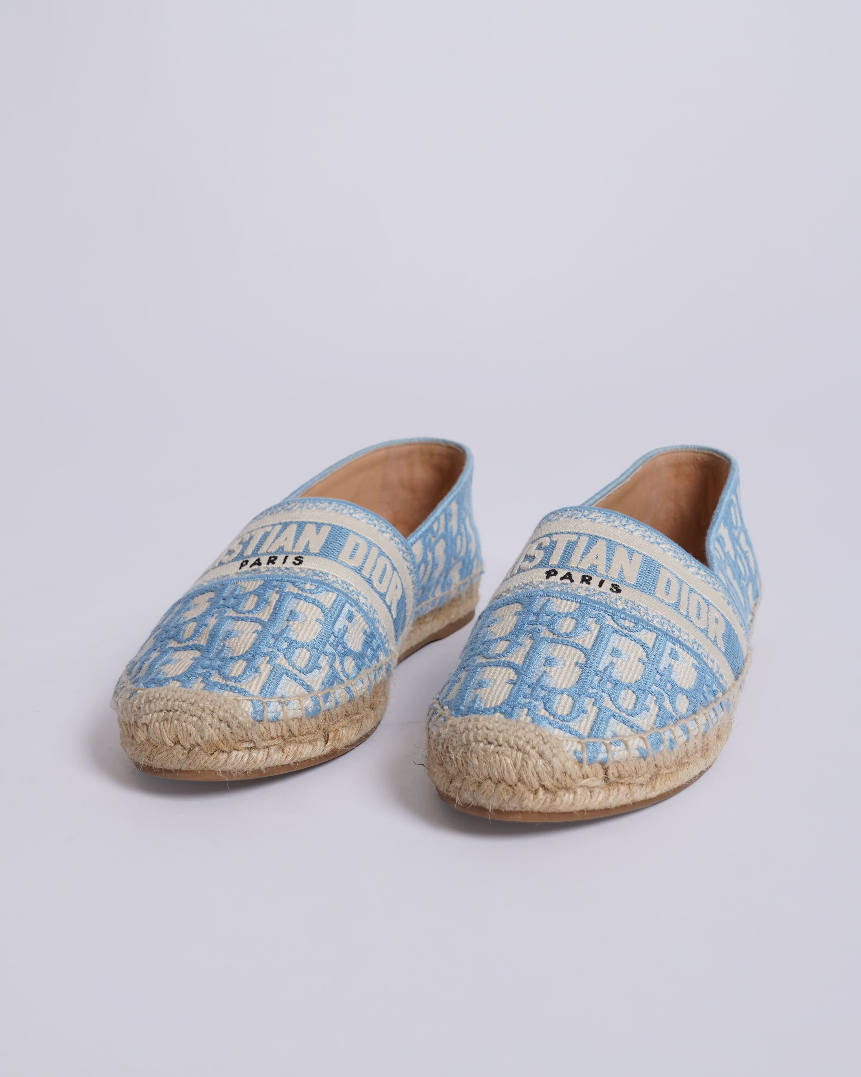 Christian Dior Women's Dioriviera Granville Espadrille In Embroidered Cotton