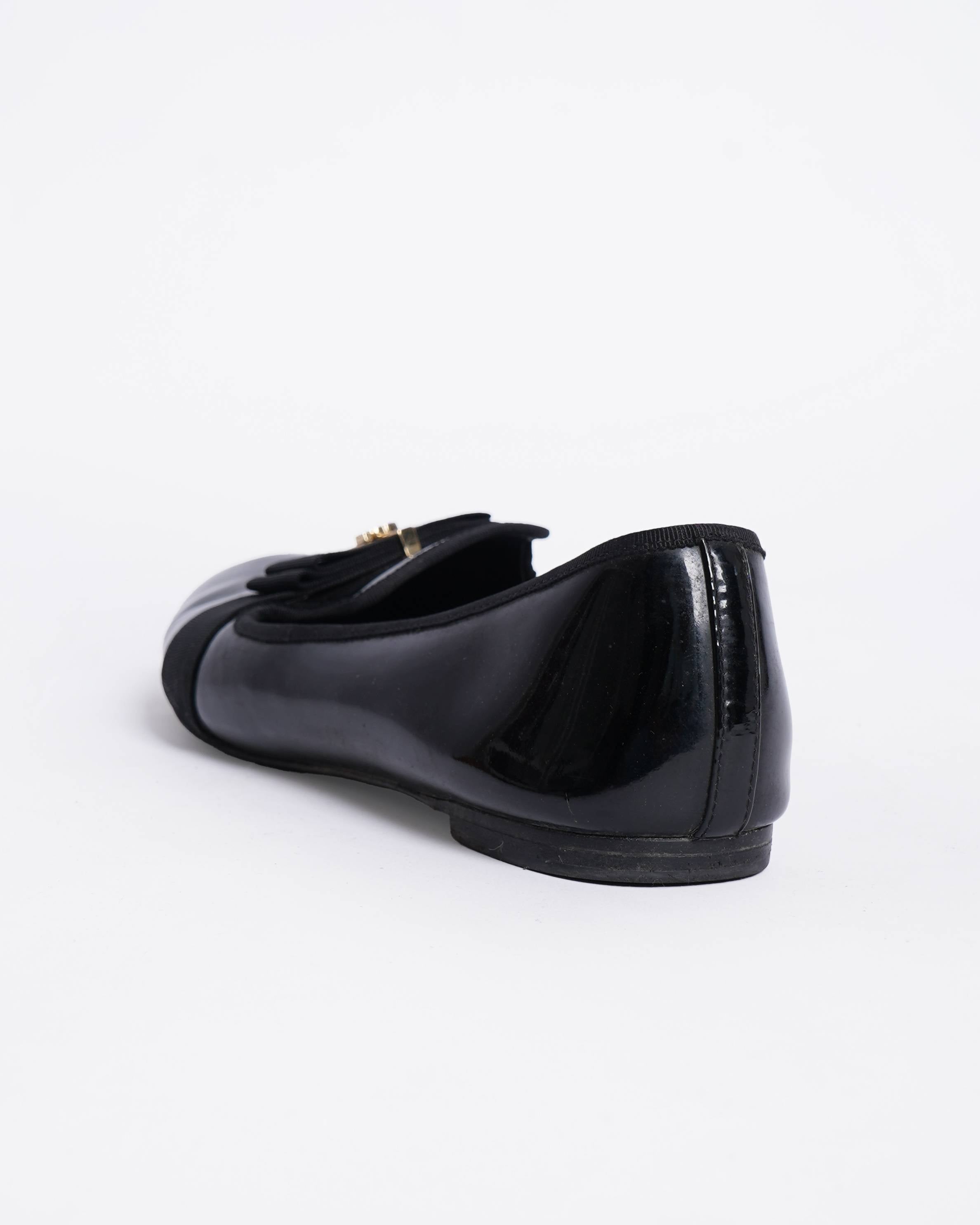 Tory Burch Black Flats
