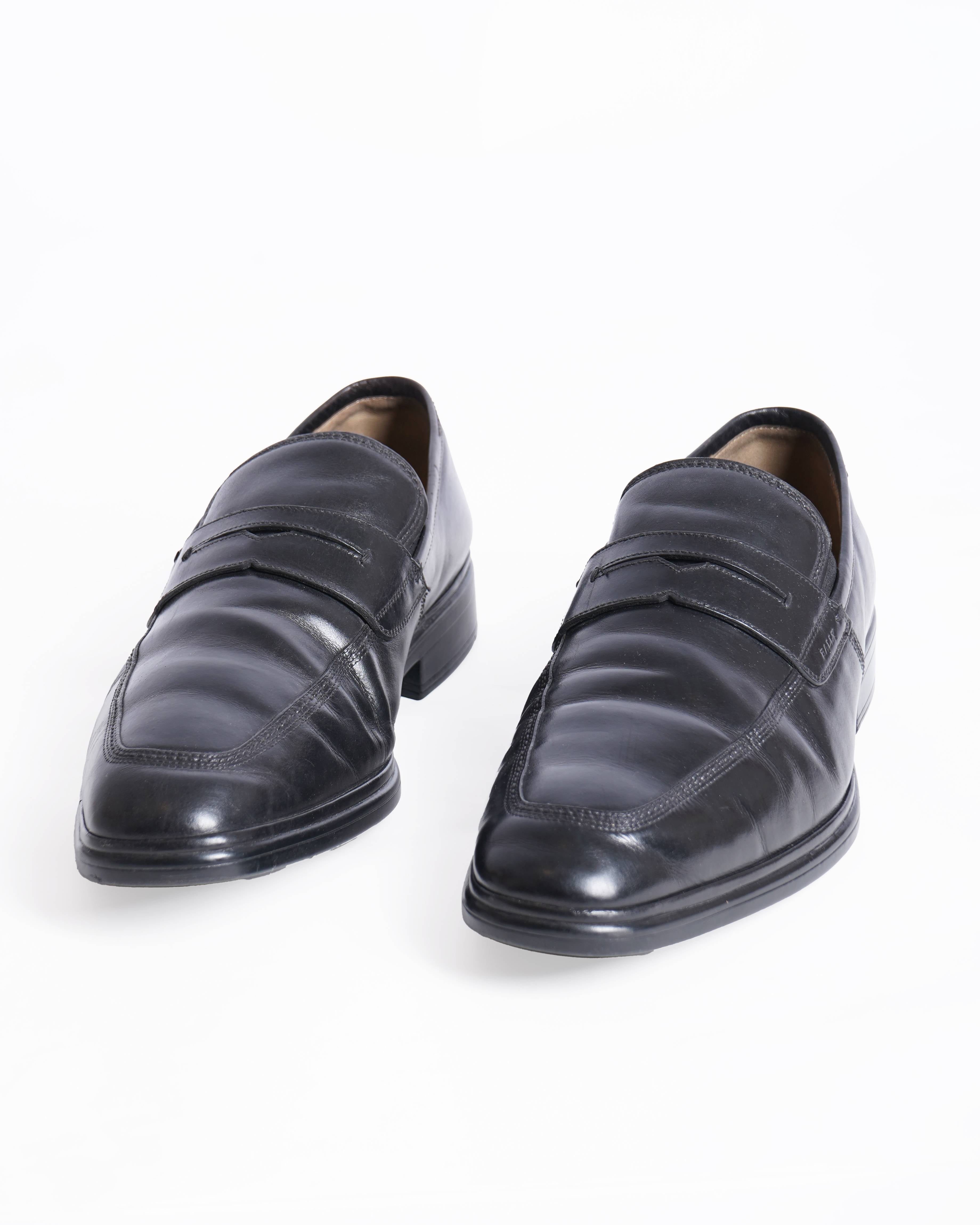 Bally Black Leather Loafers