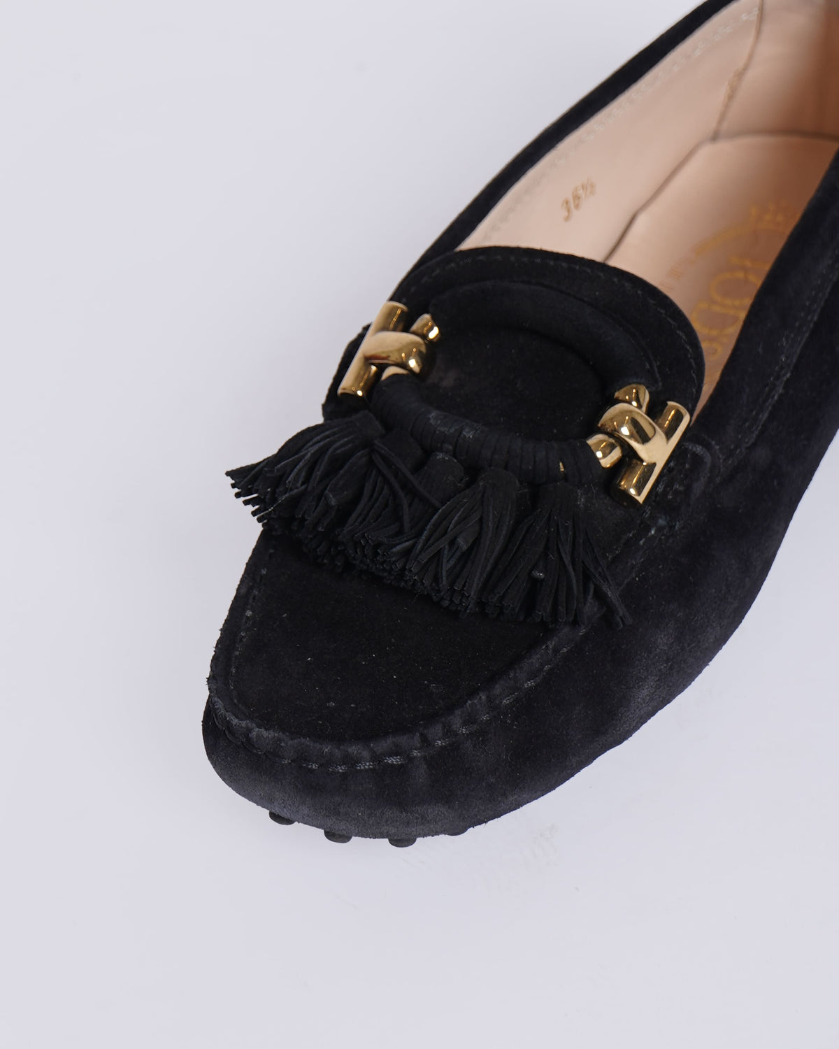 Tod's Women's Suede Loafers In Black