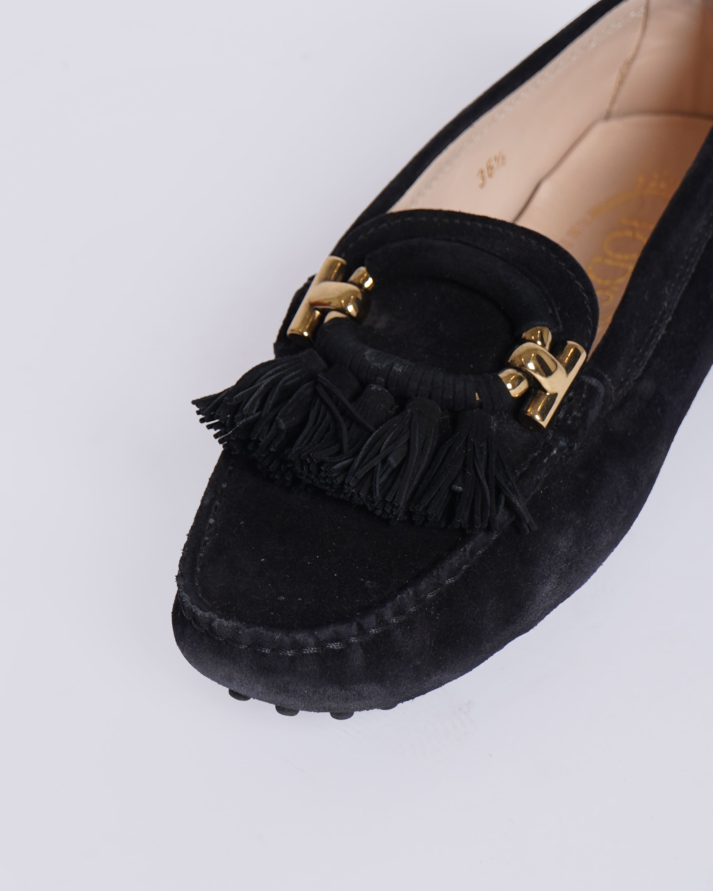 Tod's Women's Suede Loafers In Black