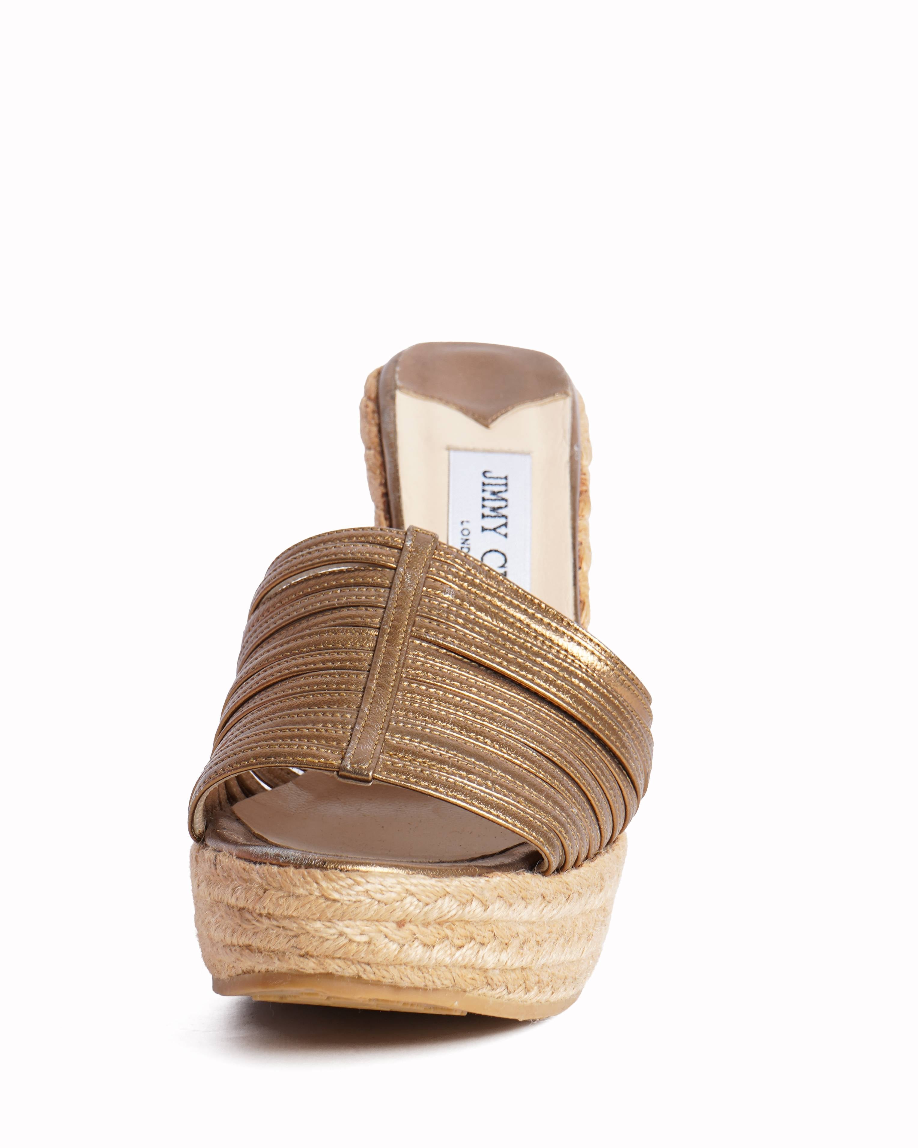 Jimmy Choo Wedges In Bronze