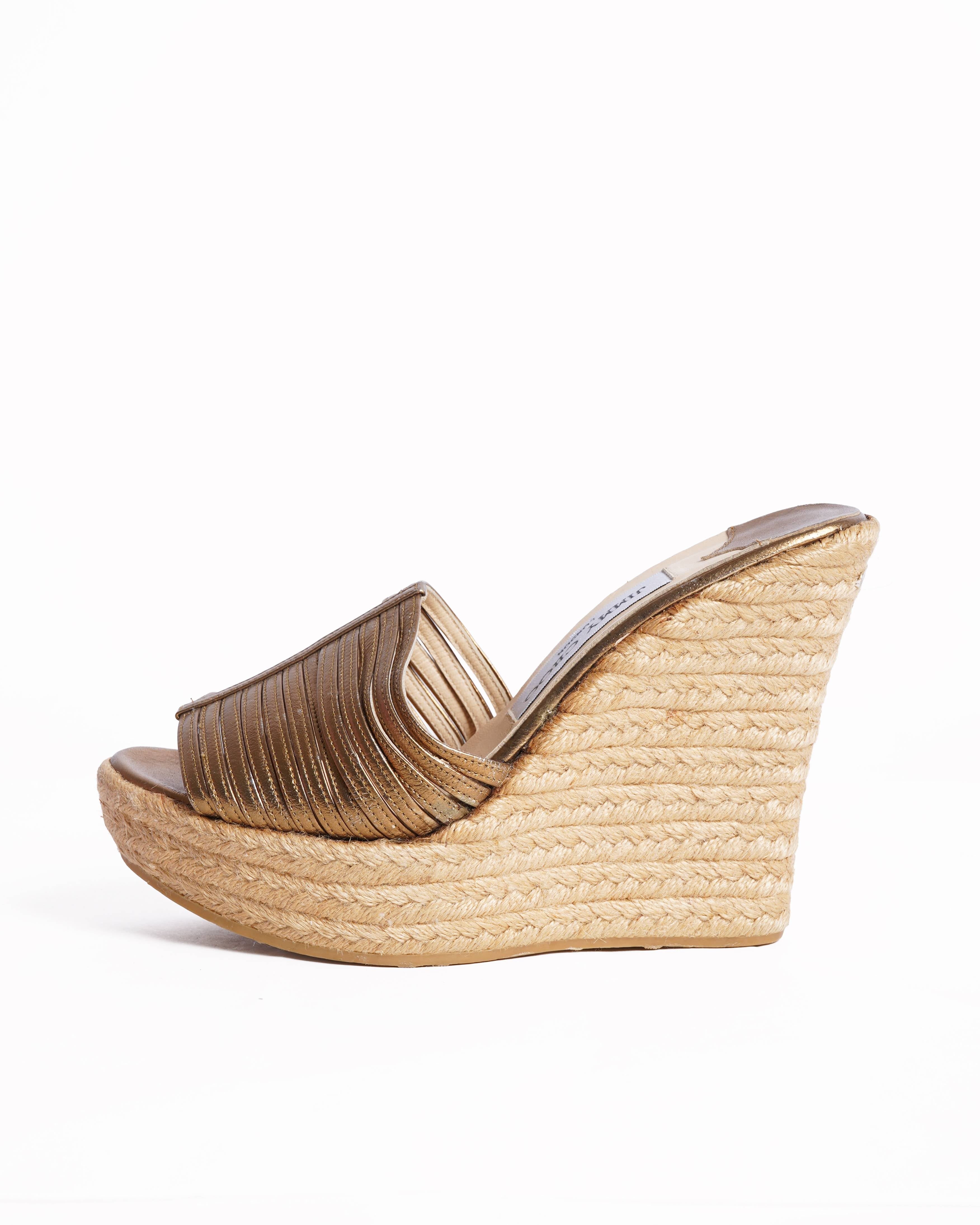 Jimmy Choo Wedges In Bronze