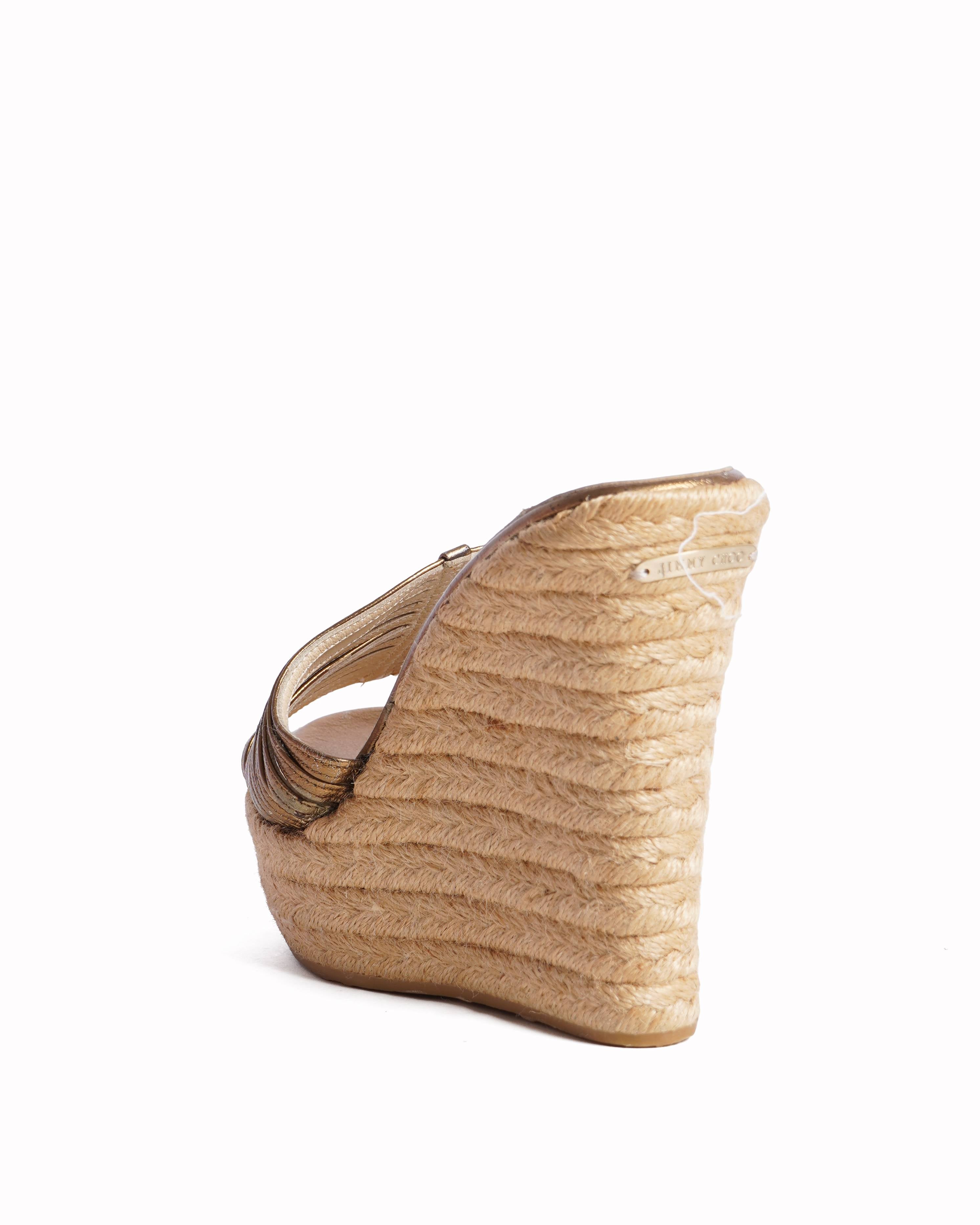 Jimmy Choo Wedges In Bronze