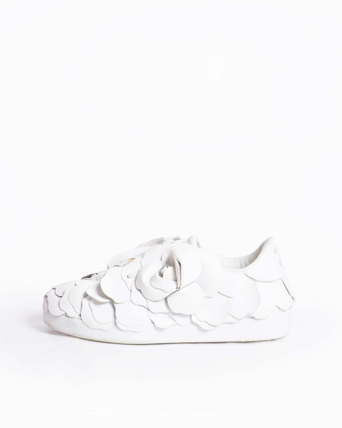 Valentino garavani atelier leather rose floral sneakers