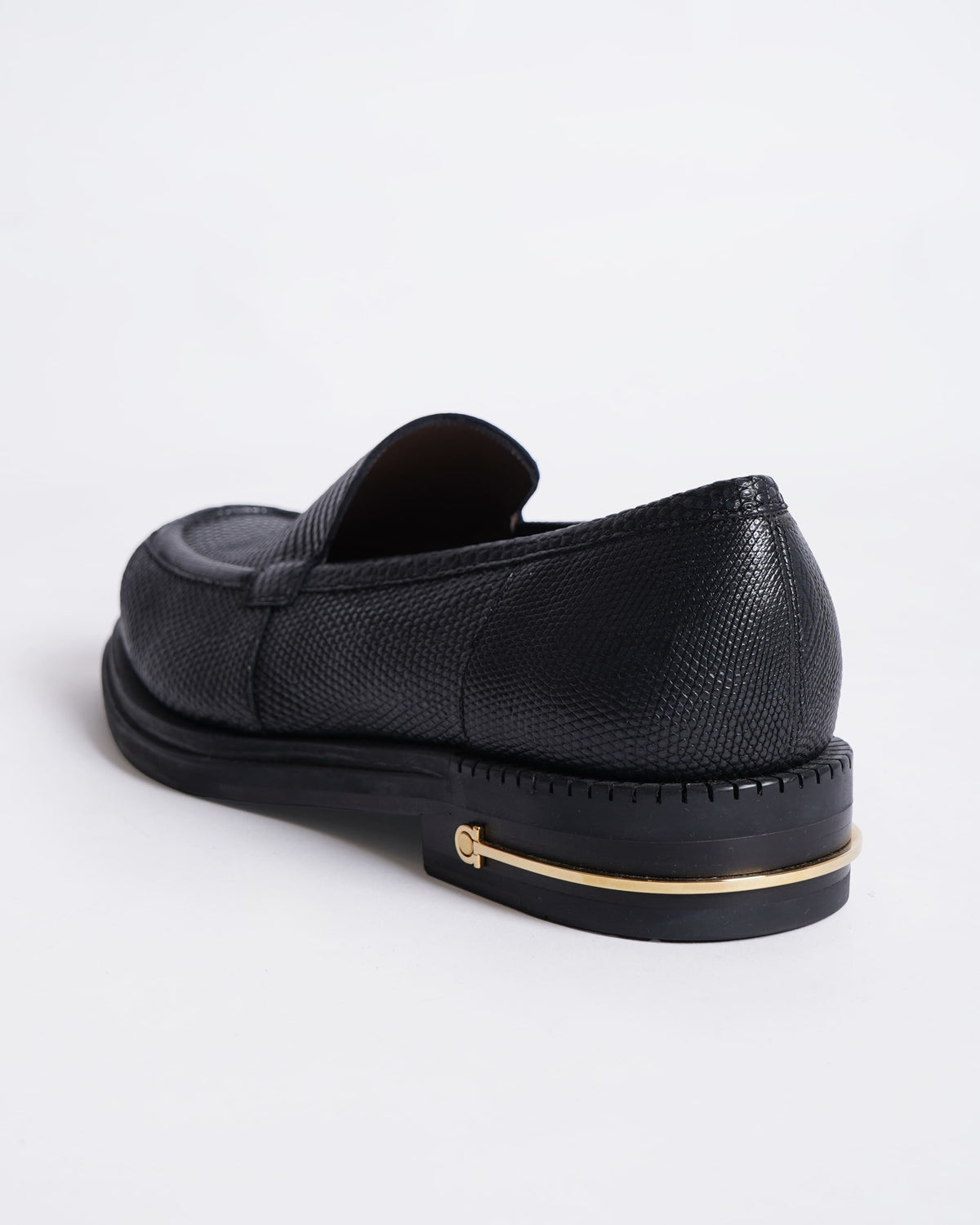 New Salvatore Ferragamo Exotic Lizard Skin Men's Loafers