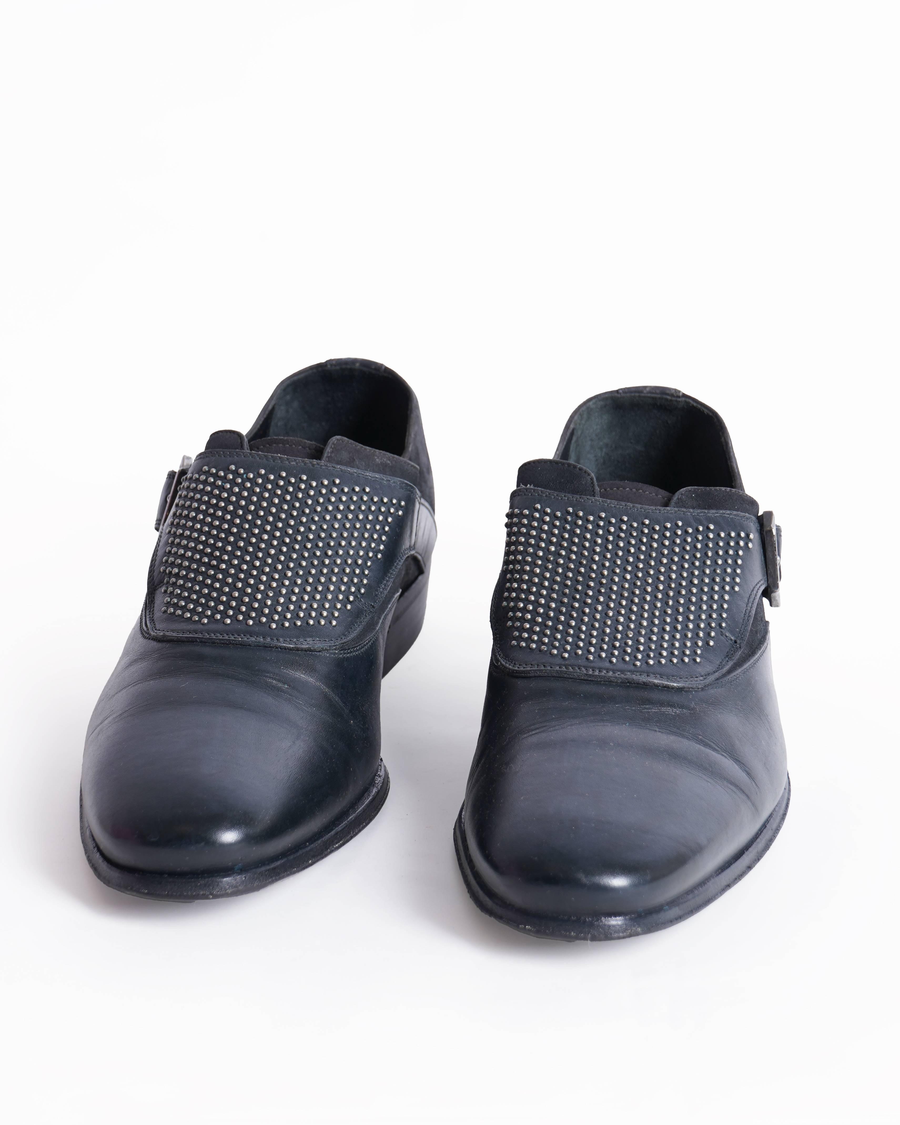 Versace Studded black loafers