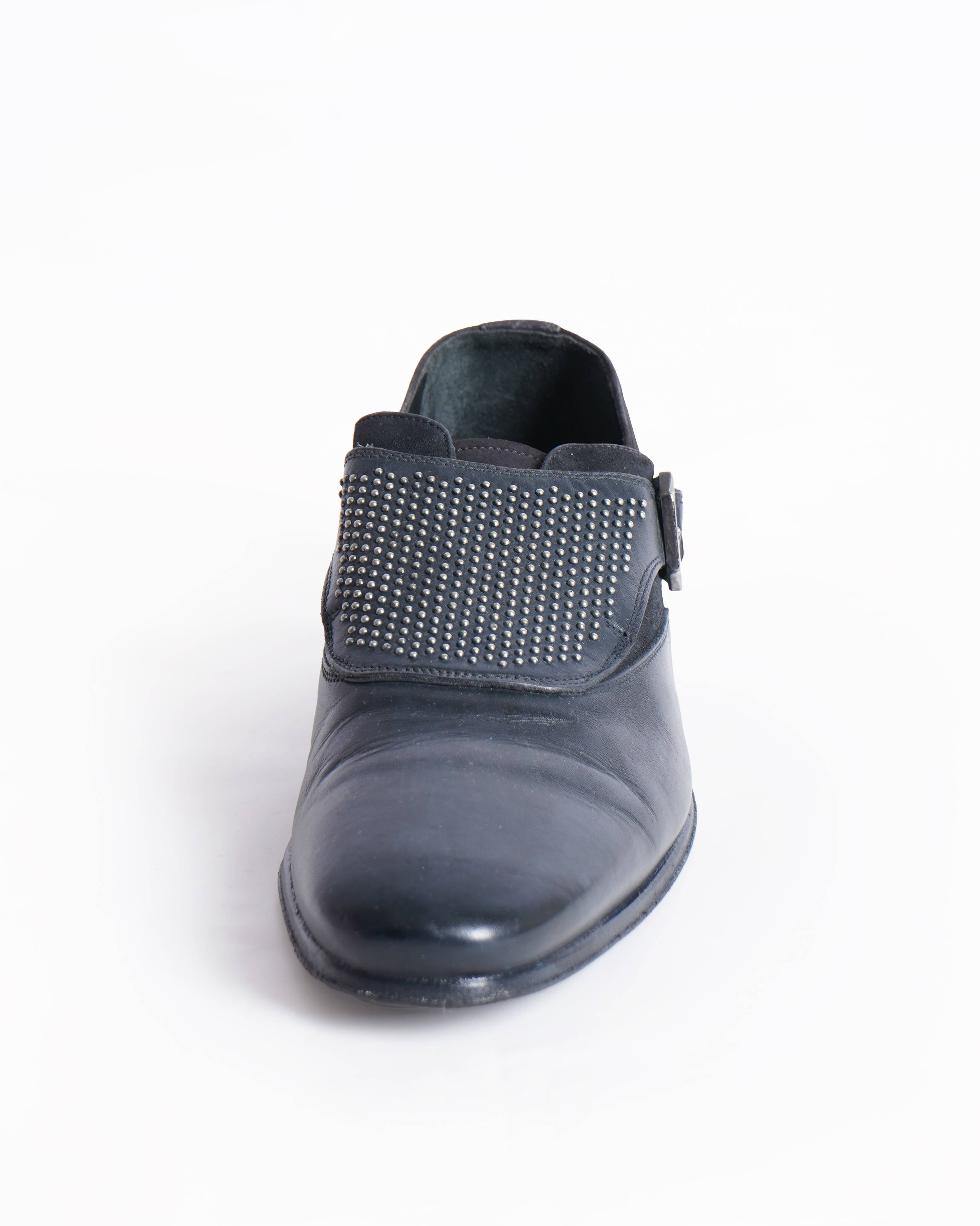 Versace Studded black loafers