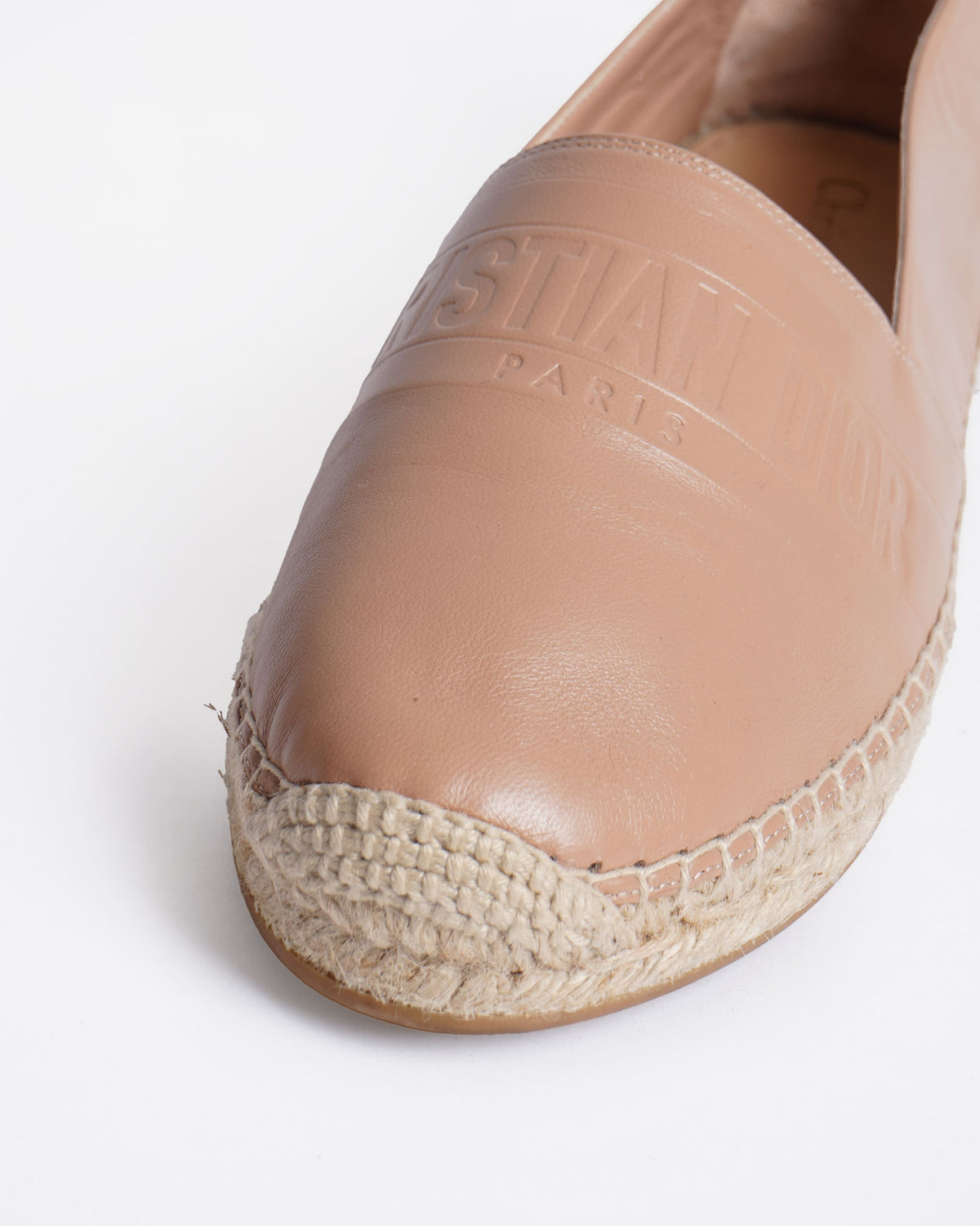 New Christian Dior BEIGE CALFSKIN ESPADRILLES