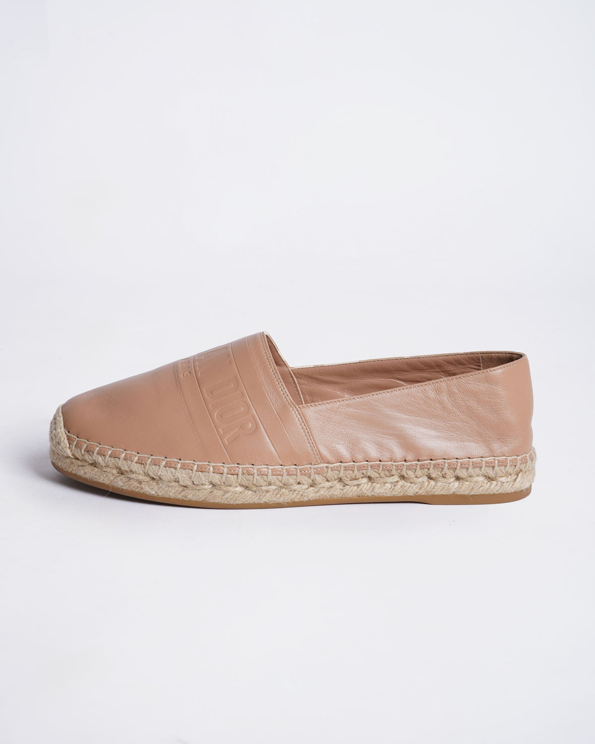 New Christian Dior BEIGE CALFSKIN ESPADRILLES