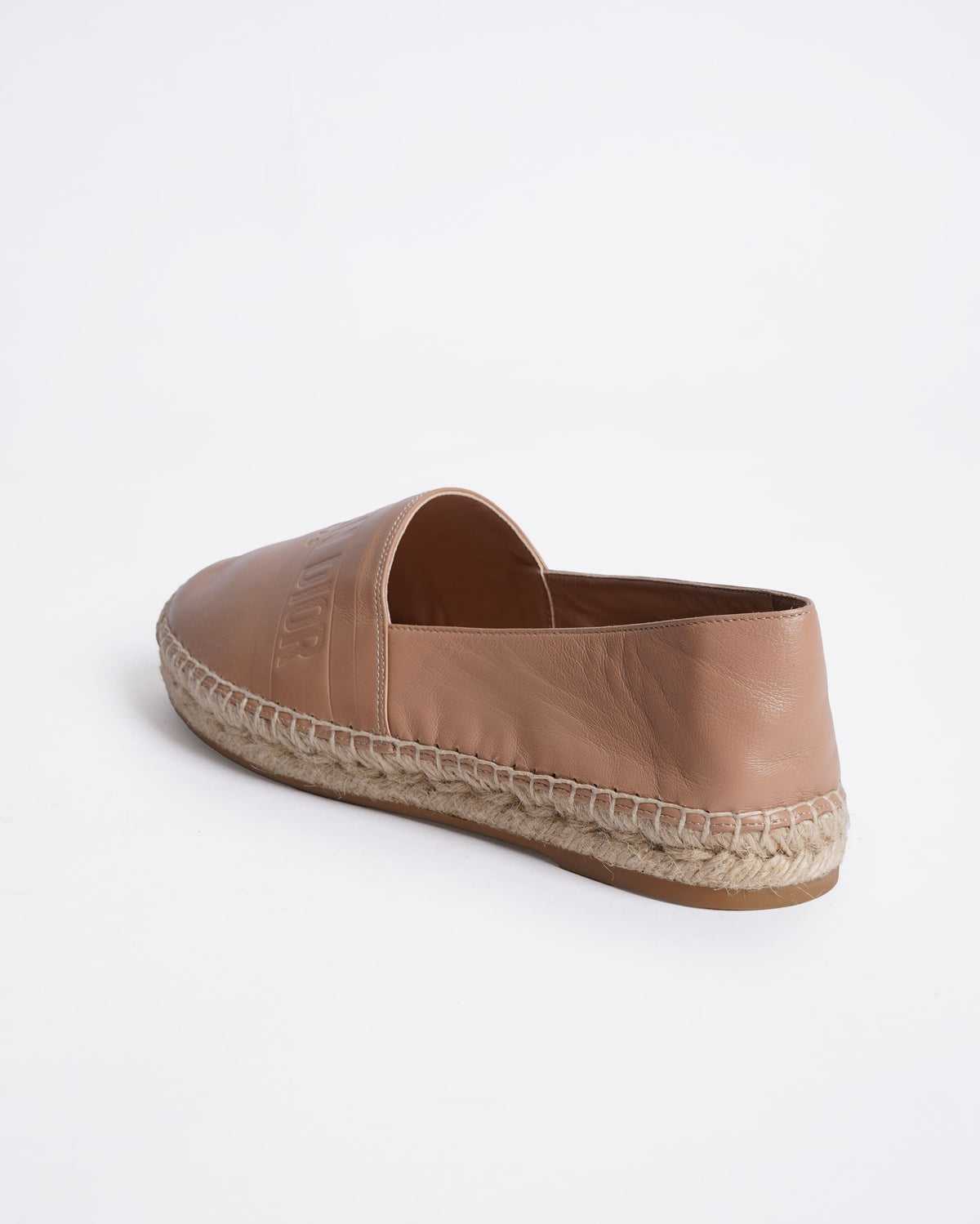 New Christian Dior BEIGE CALFSKIN ESPADRILLES