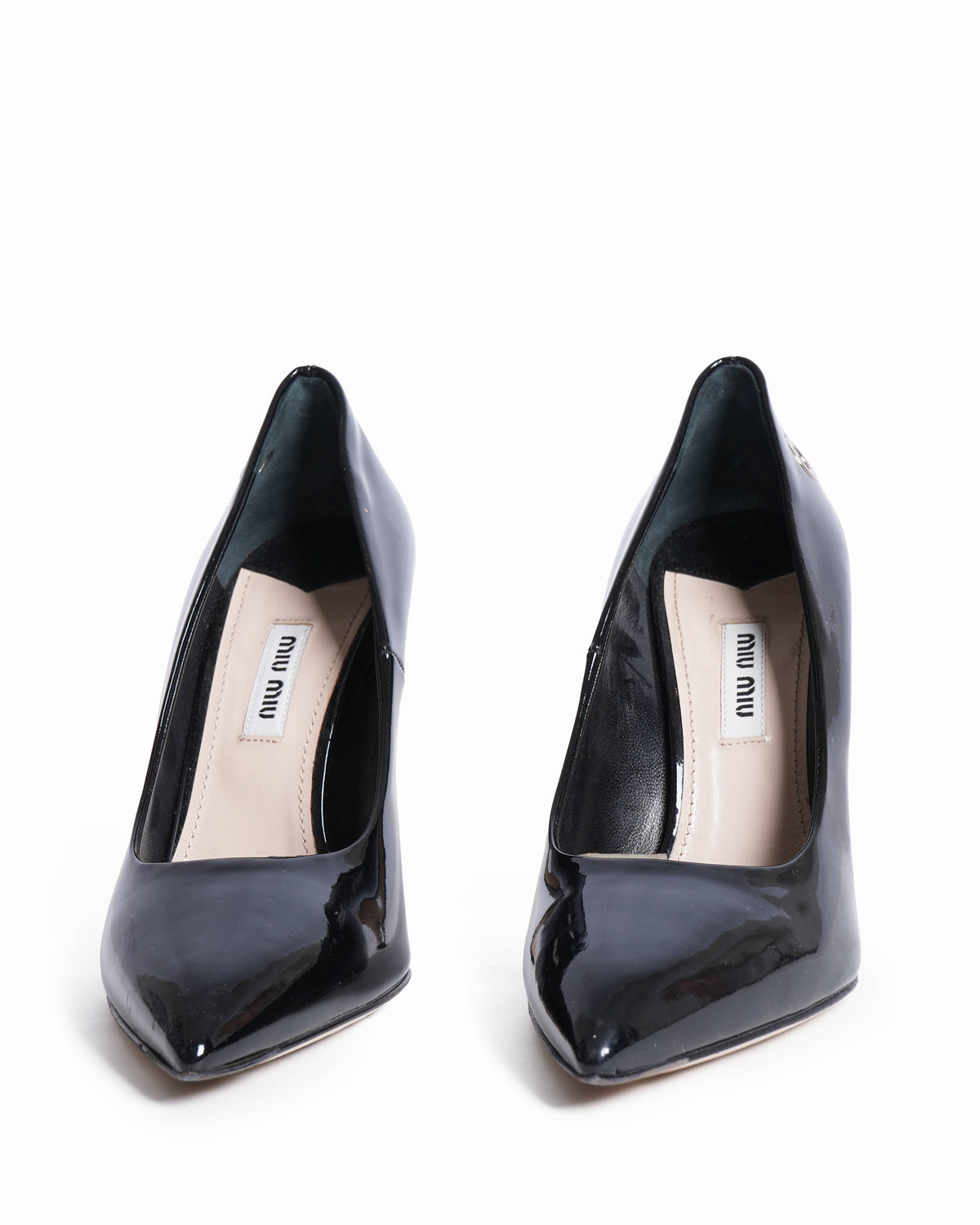 Miu Miu 
Calzature Donna Black Patent Leater Pointed Pumps