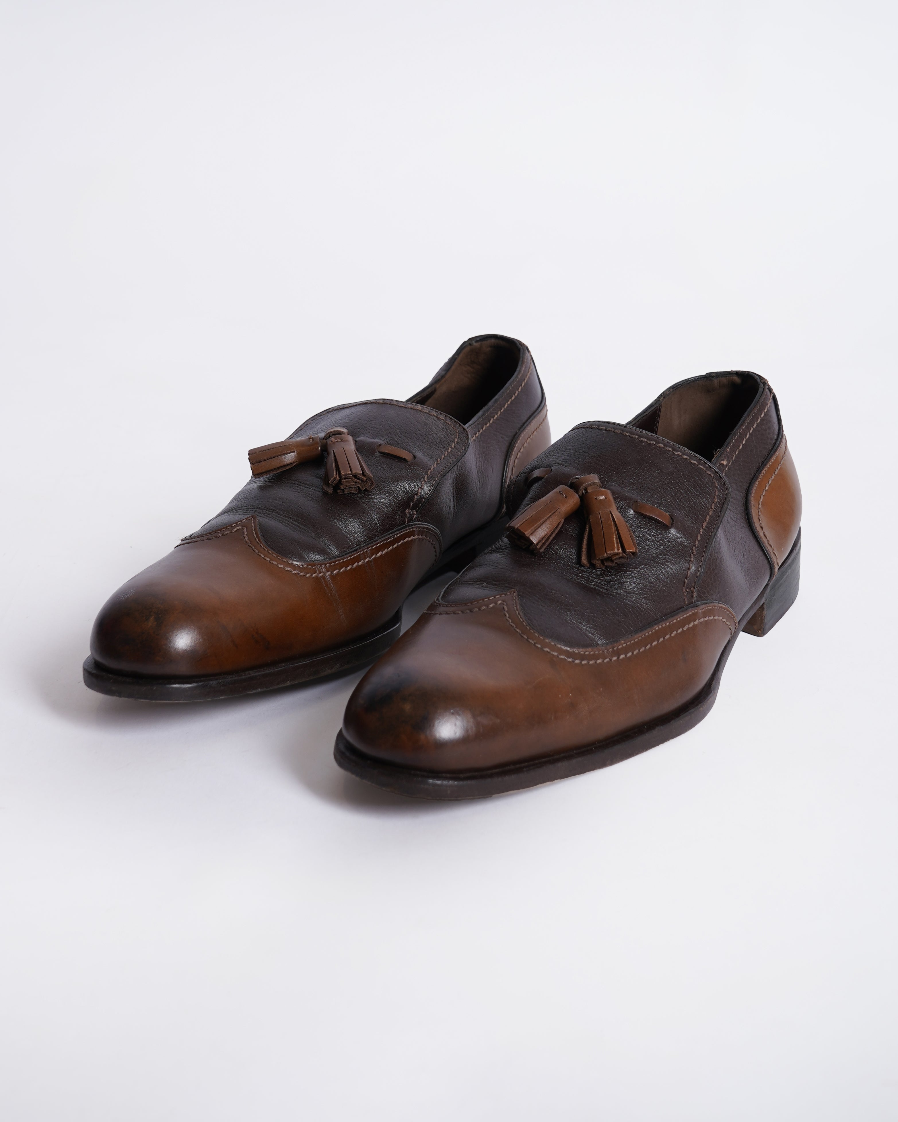 Salvatore Ferragamo BrownLeather Loafers Shoes