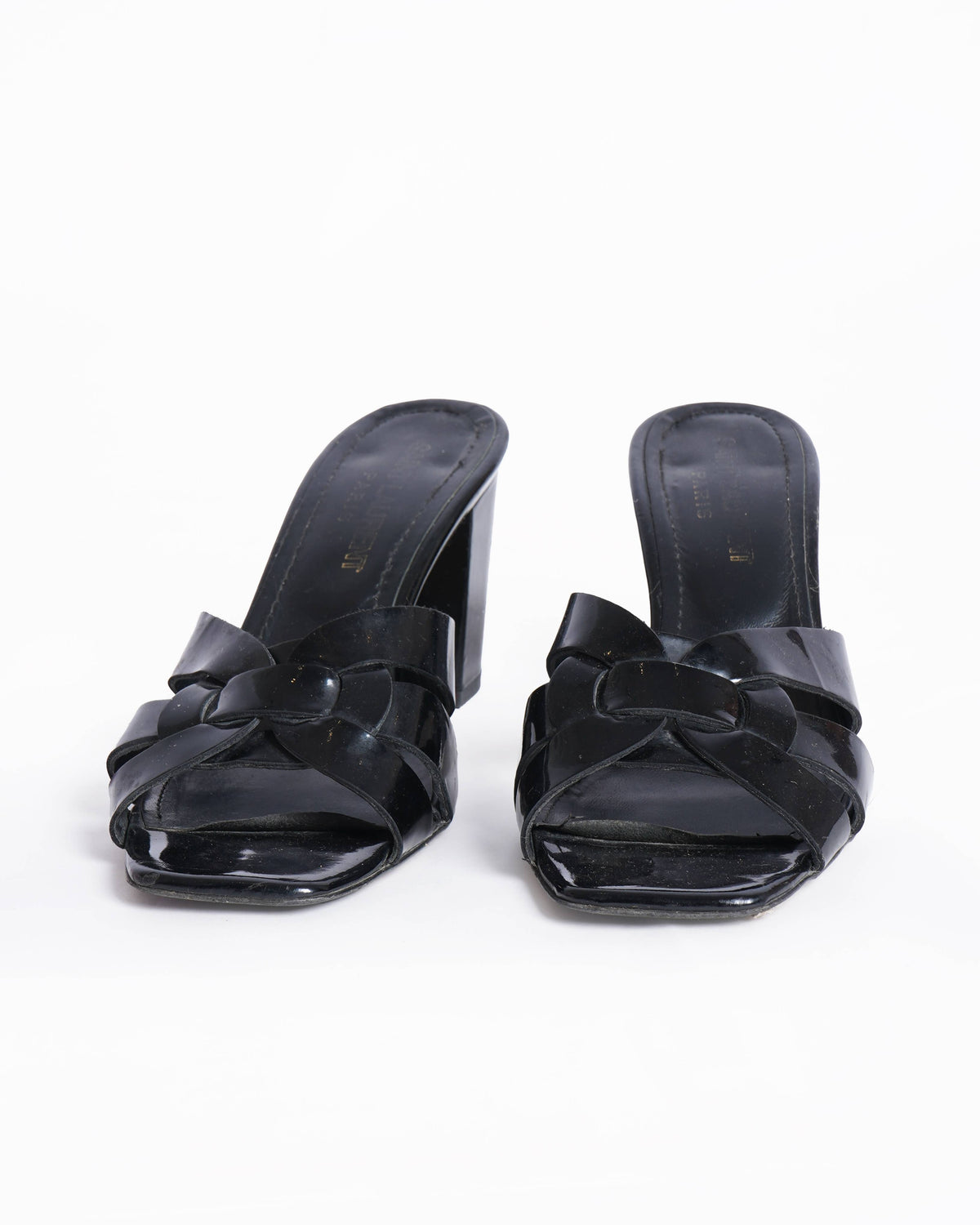 Saint Laurent Black Patent Leather Heels