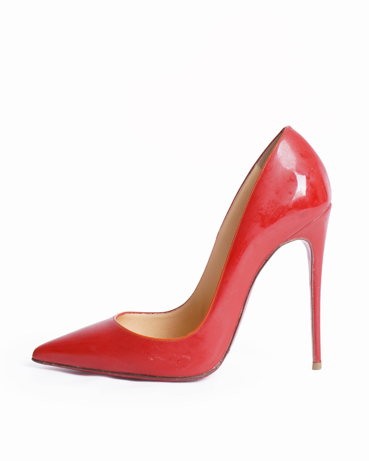 Christian Louboutin Pointy Toe Pumps In Red