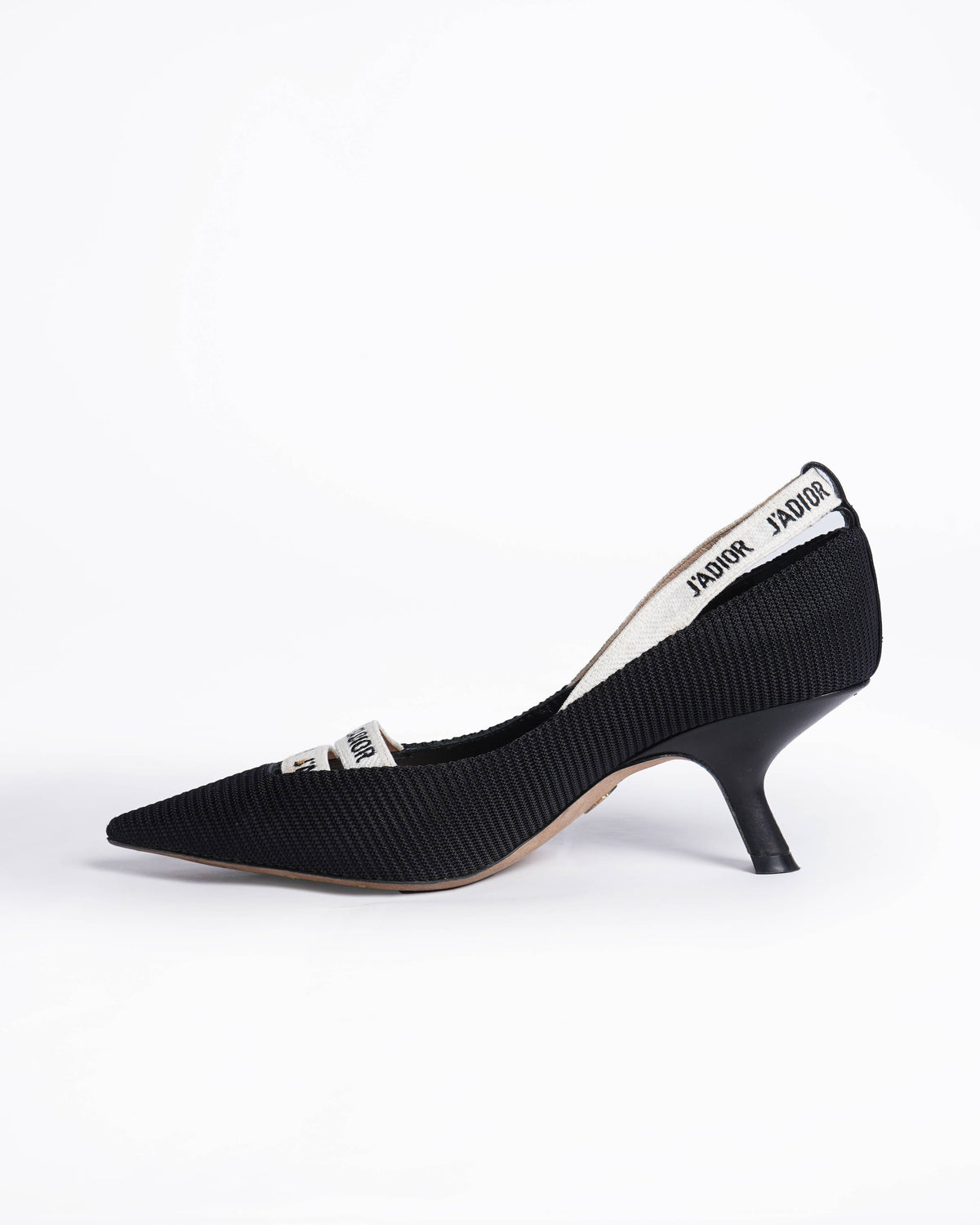 Christian Dior J'ADIOR Black PUMP white ribbon