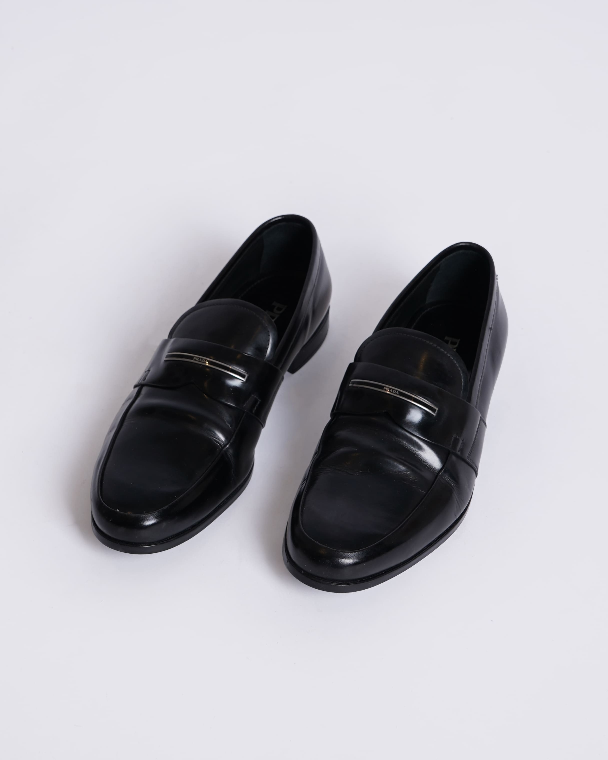 Prada Men's Penny Loafers in Black