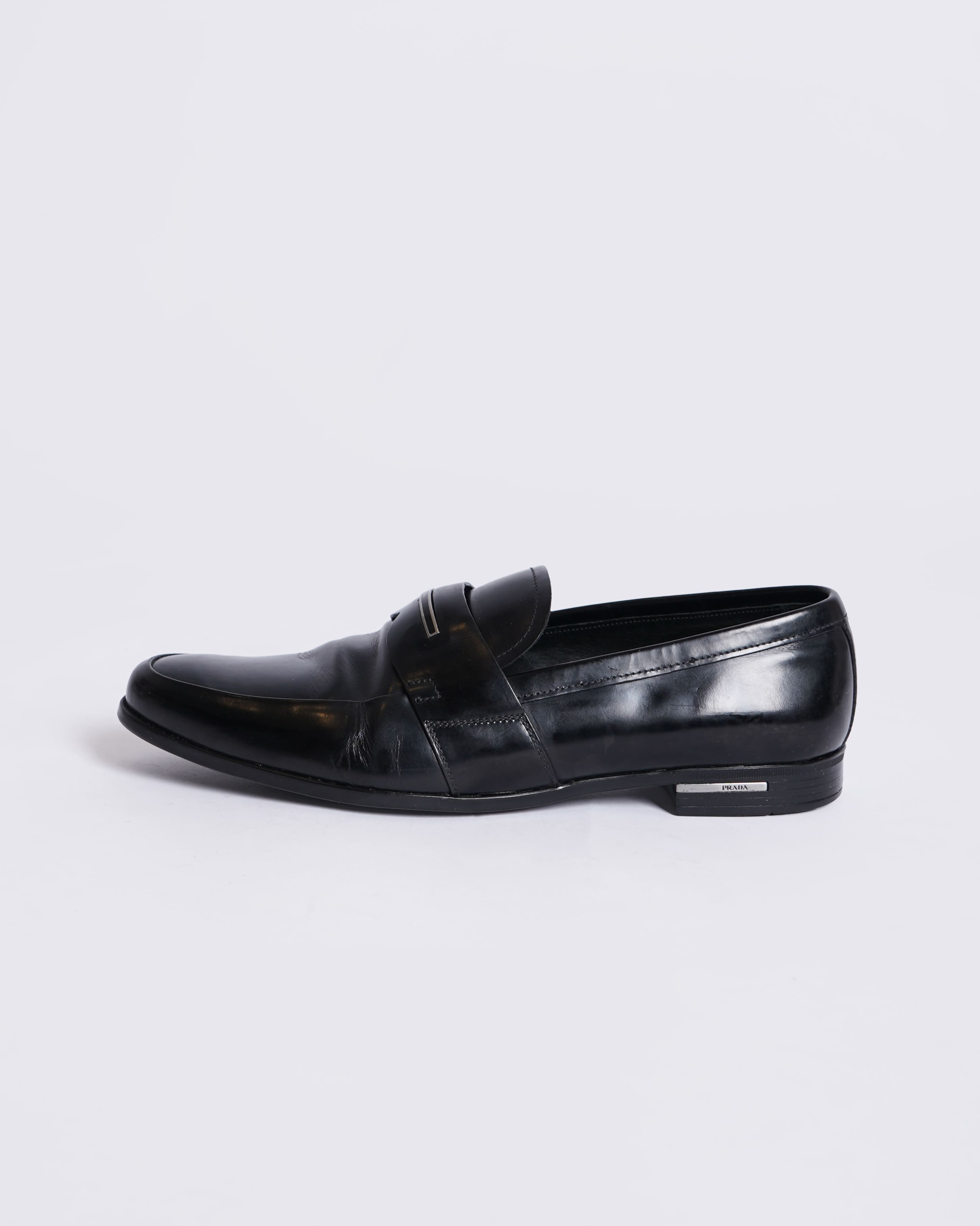 Prada Men's Penny Loafers in Black