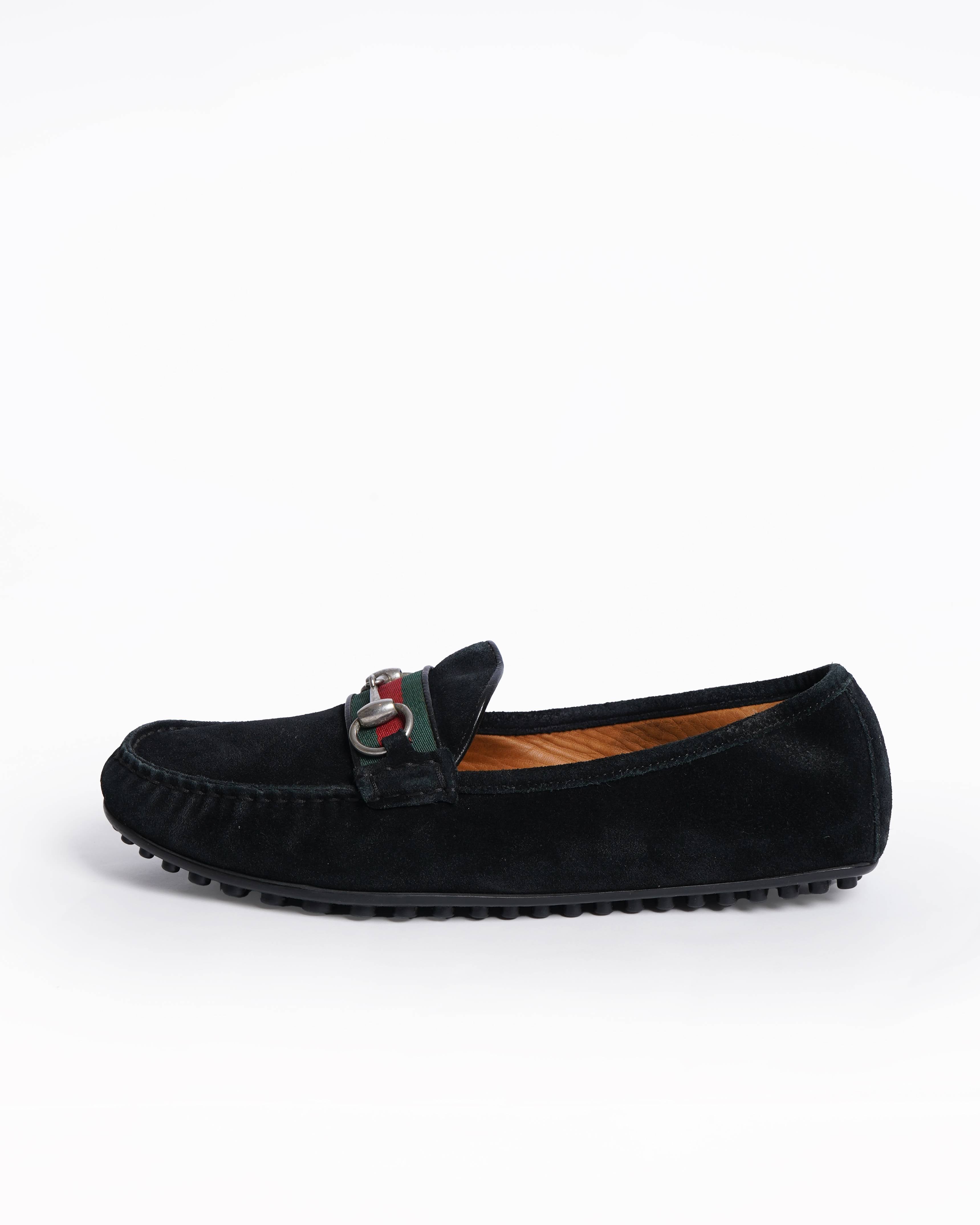 Gucci Vintage Suede Loafers