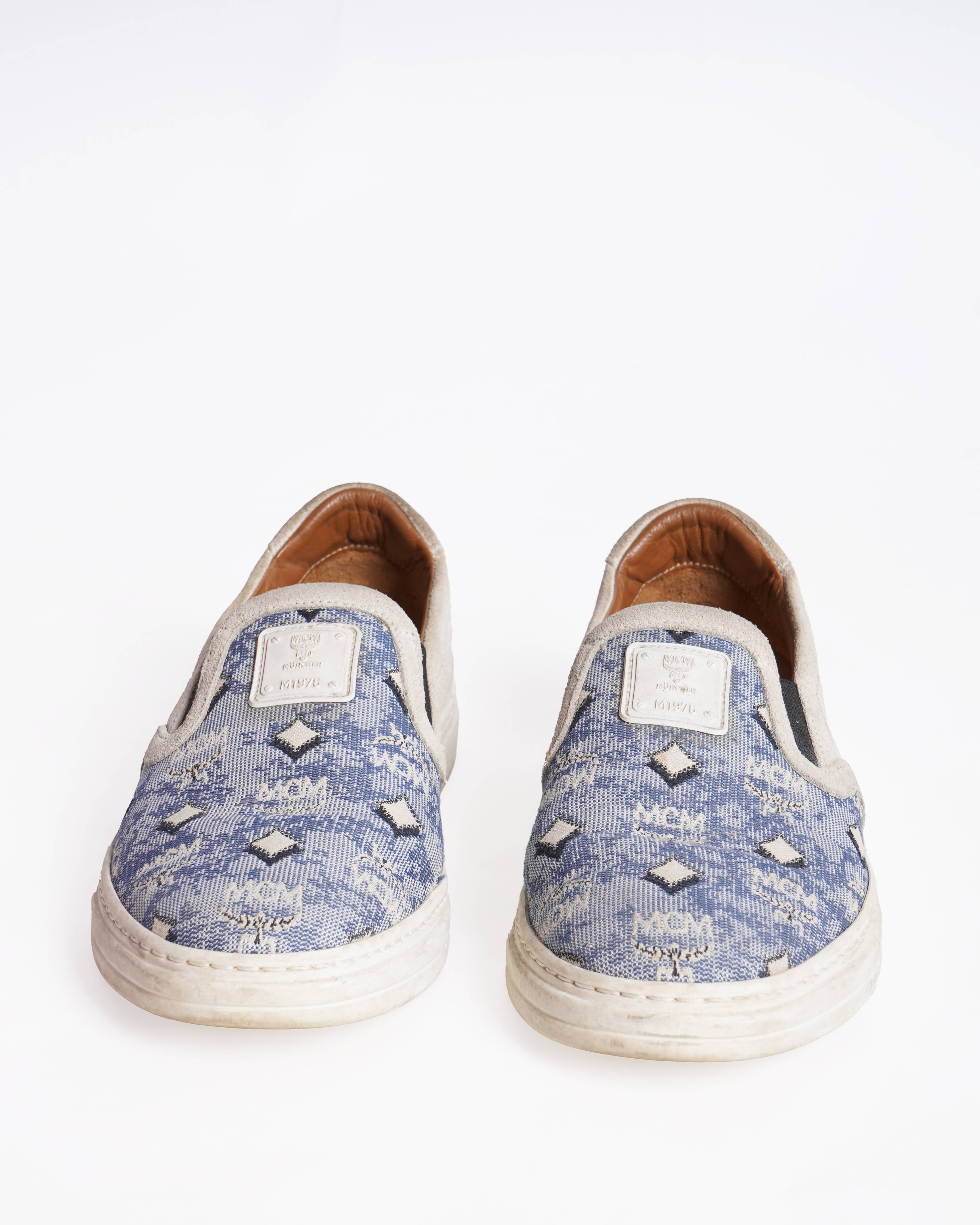 MCM vintage monogram jacquard slip-on