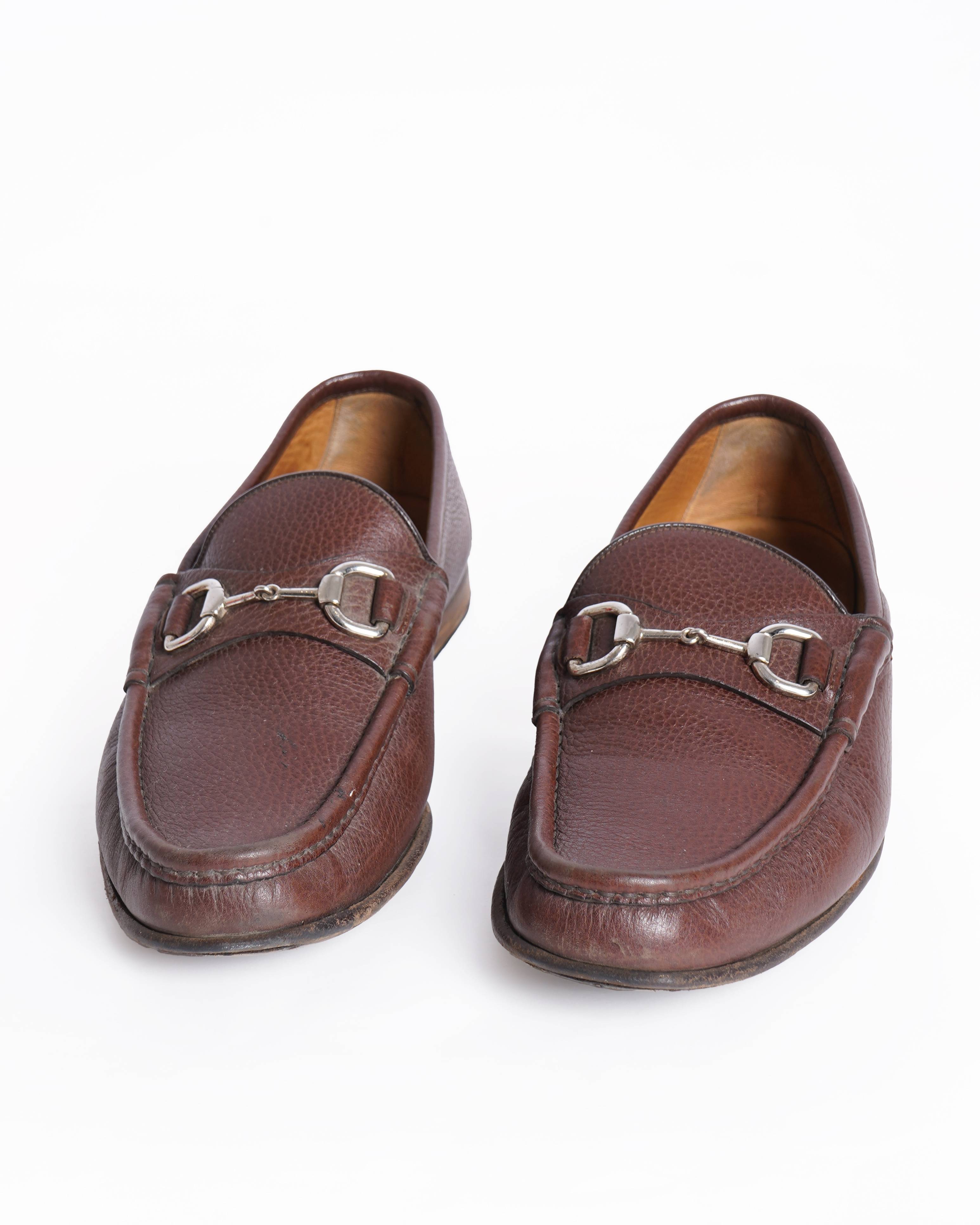 Gucci 1955 Horsebit Loafers Brown Grain Leather