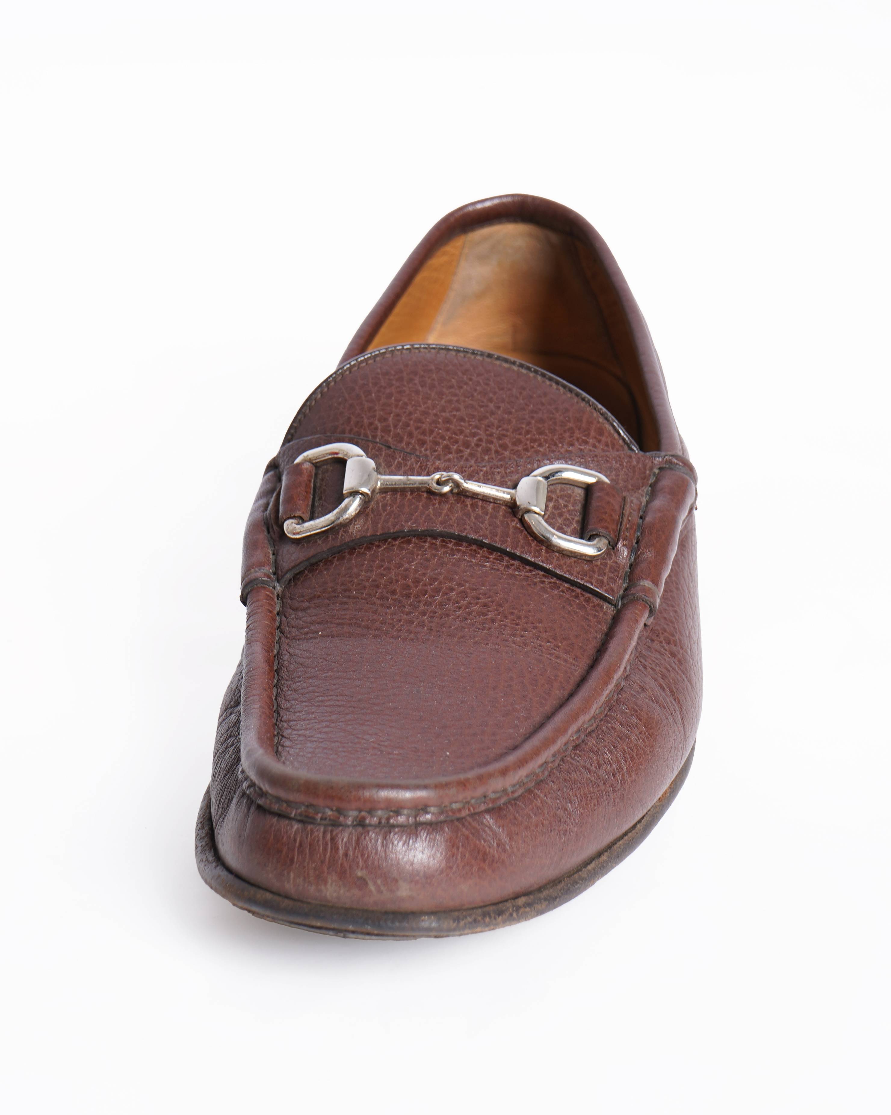 Gucci 1955 Horsebit Loafers Brown Grain Leather